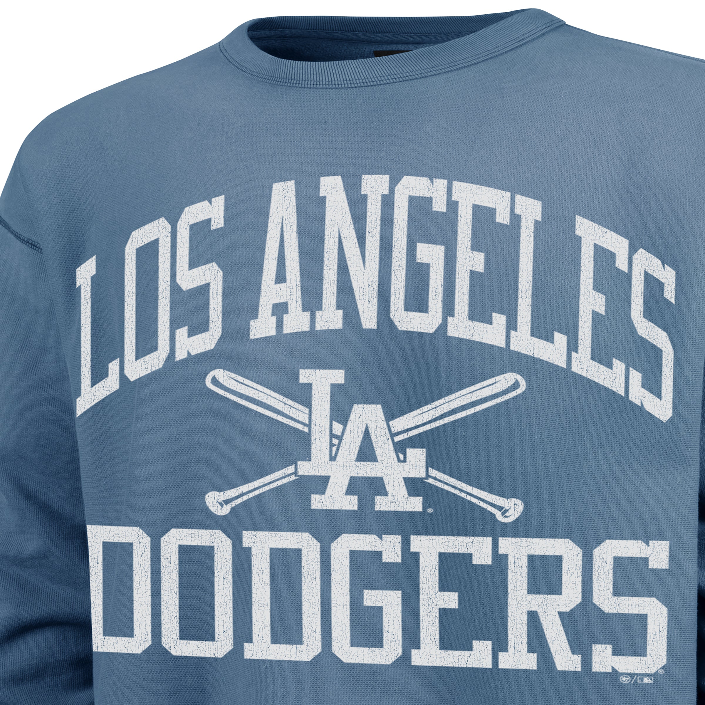 Sudadera '47 Los Angeles Dodgers MLB Wave Rider River Crew