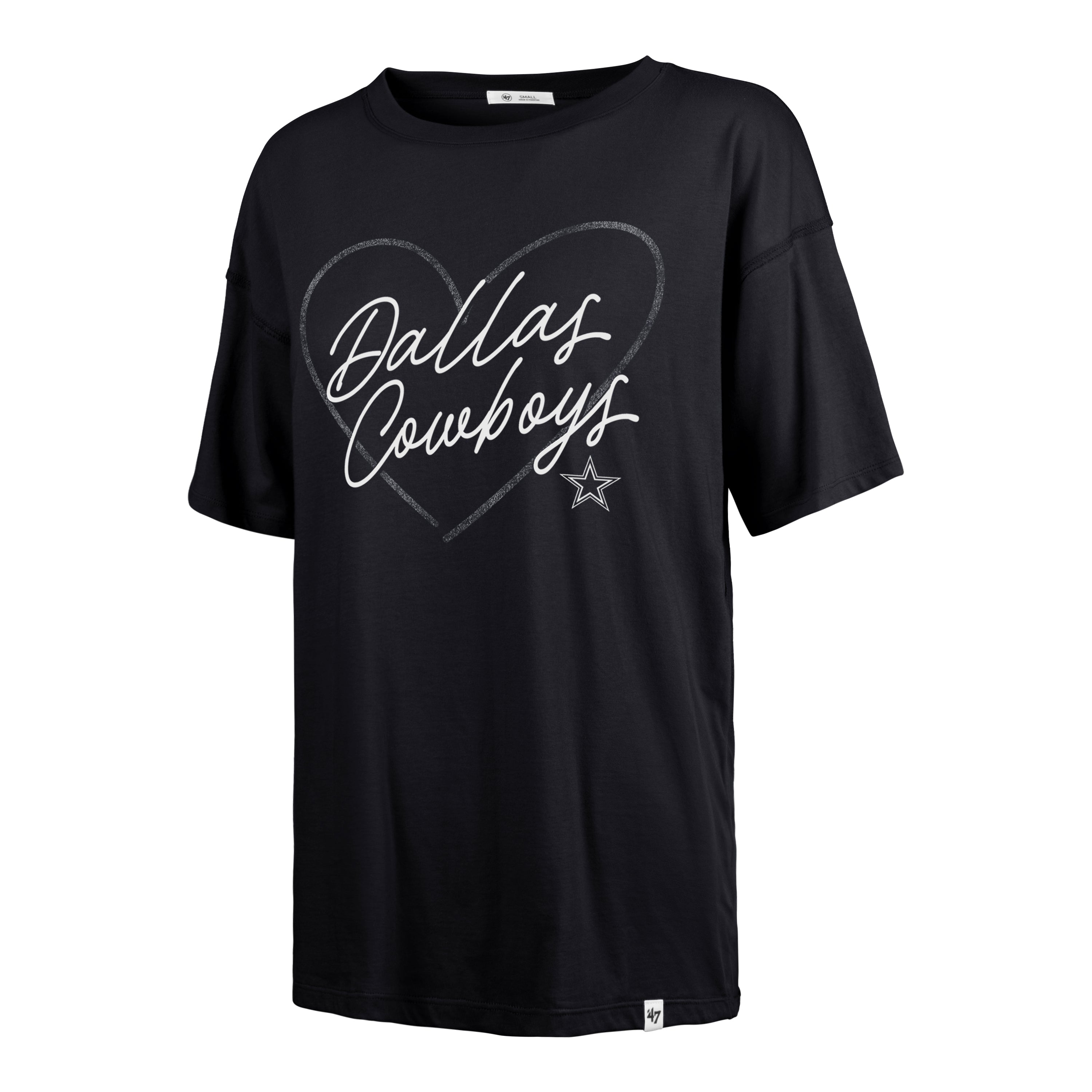 Playera Manga Corta '47 Dallas Cowboys NFL Lovestruck para Mujer