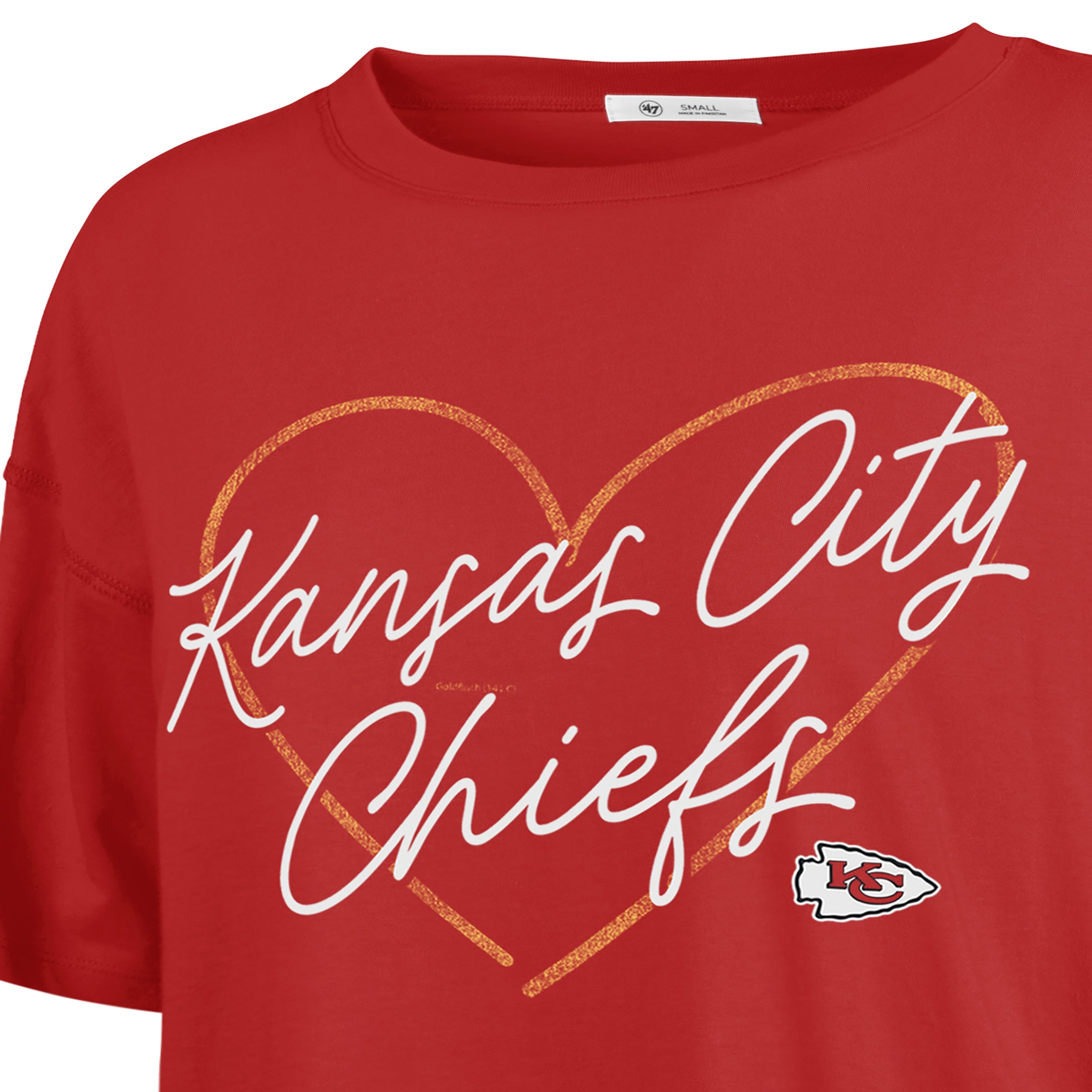 Playera Manga Corta '47 Kansas City Chiefs NFL Lovestruck para Mujer
