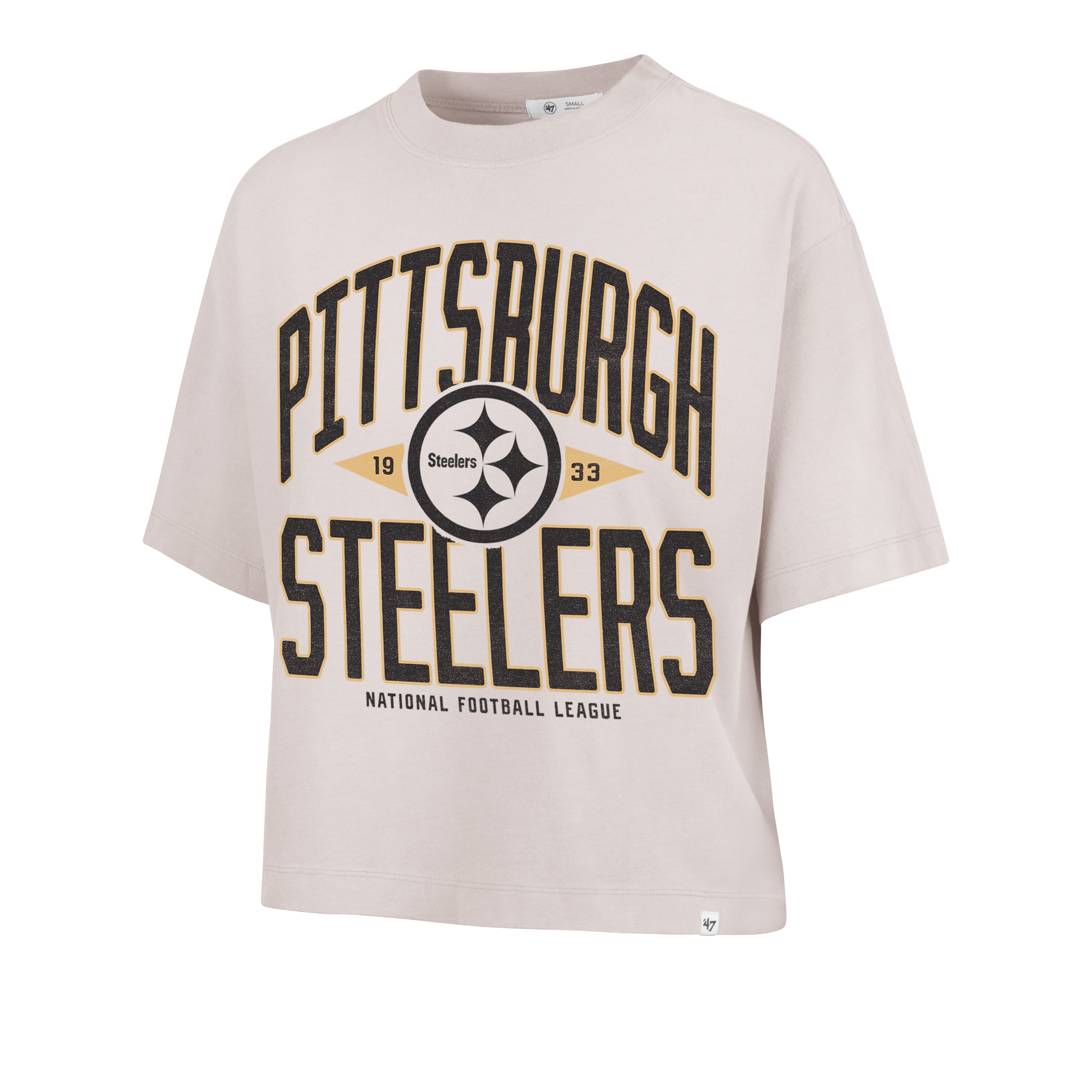 Playera Manga Corta '47 Pittsburgh Steelers NFL Trendy Team para Mujer