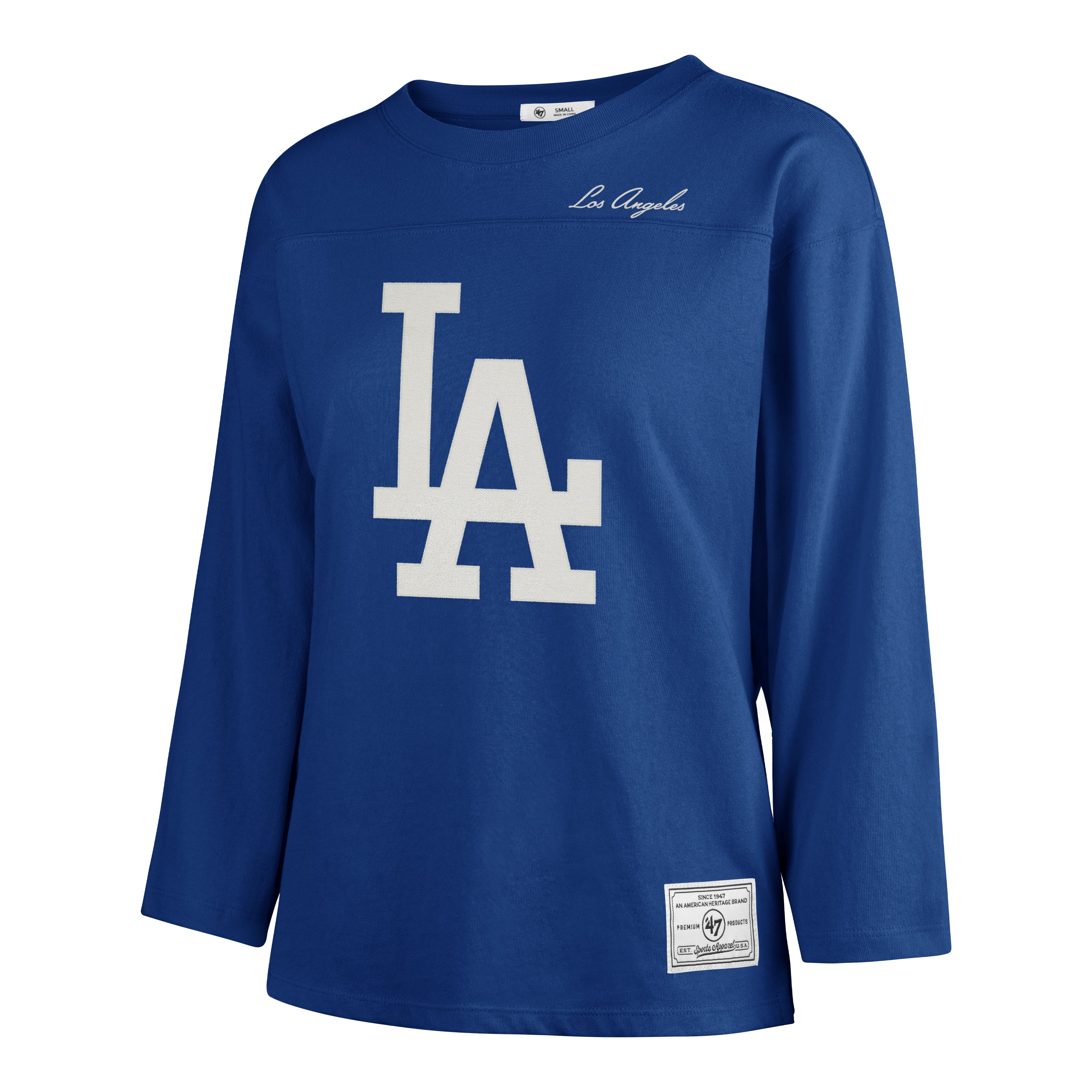 Playera Manga Larga '47 Los Angeles Dodgers MLB Golden Age para Mujer