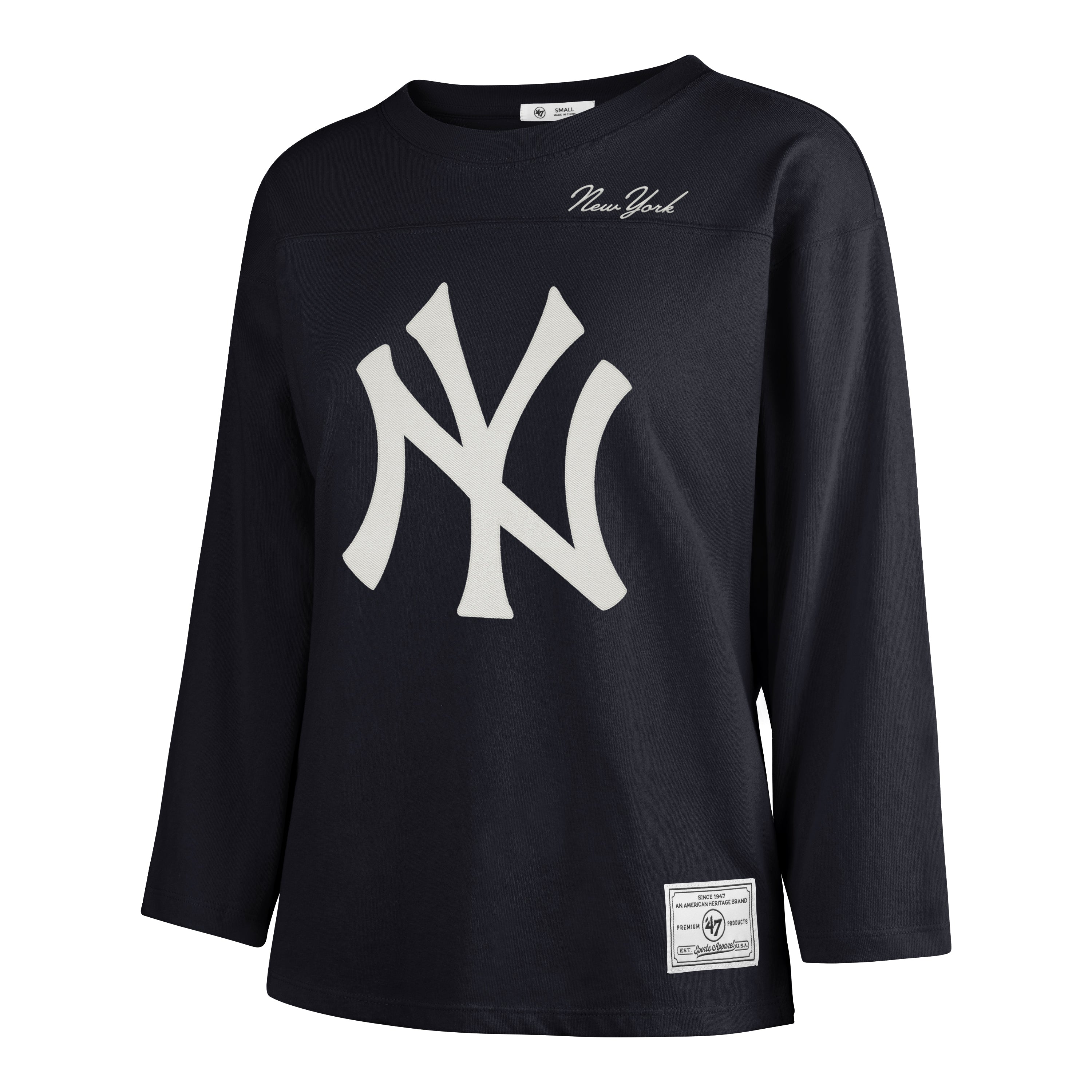 Playera Manga Larga '47 New York Yankees MLB Golden Age para Mujer