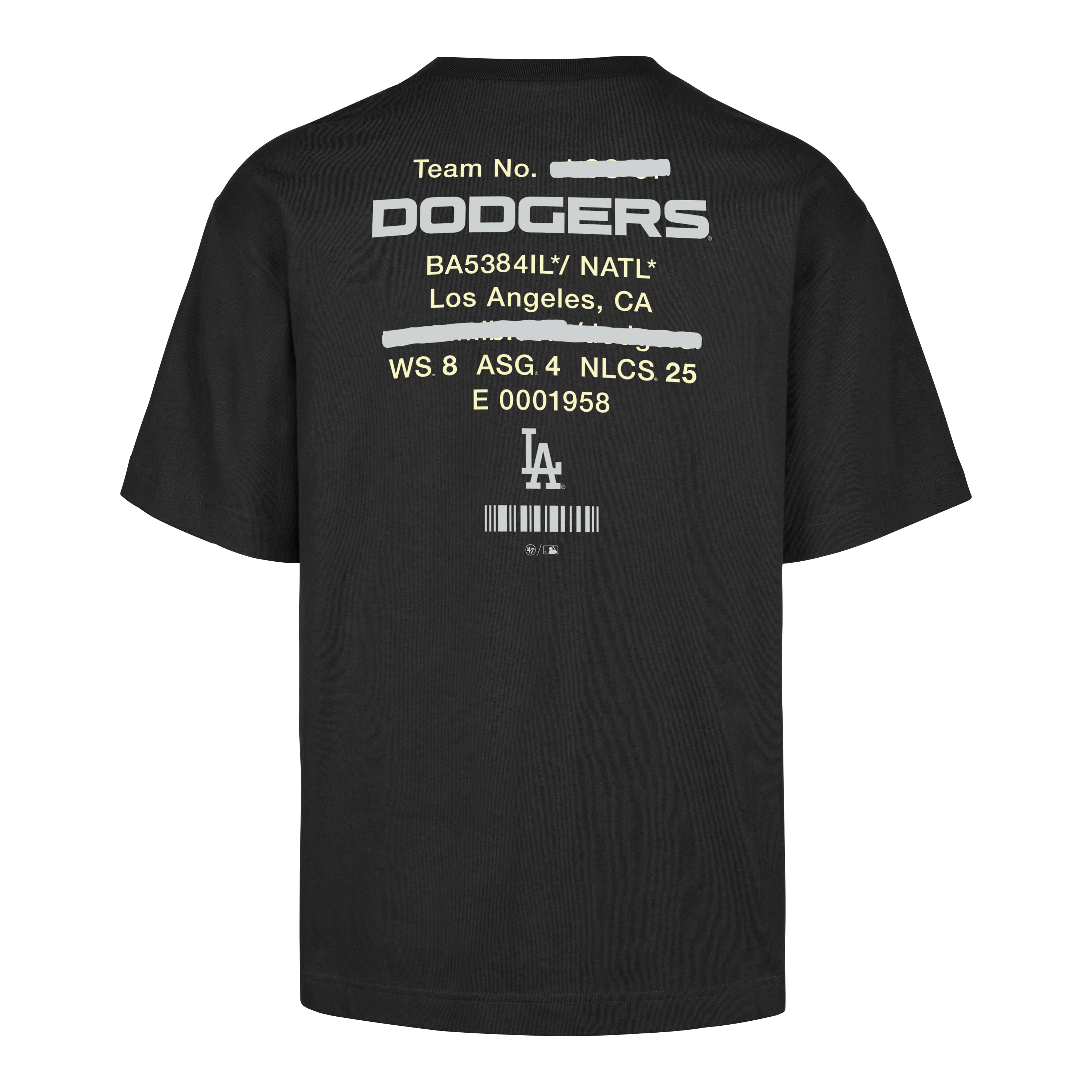 Playera Manga Corta '47 Los Angeles Dodgers MLB Quiet Outdoors