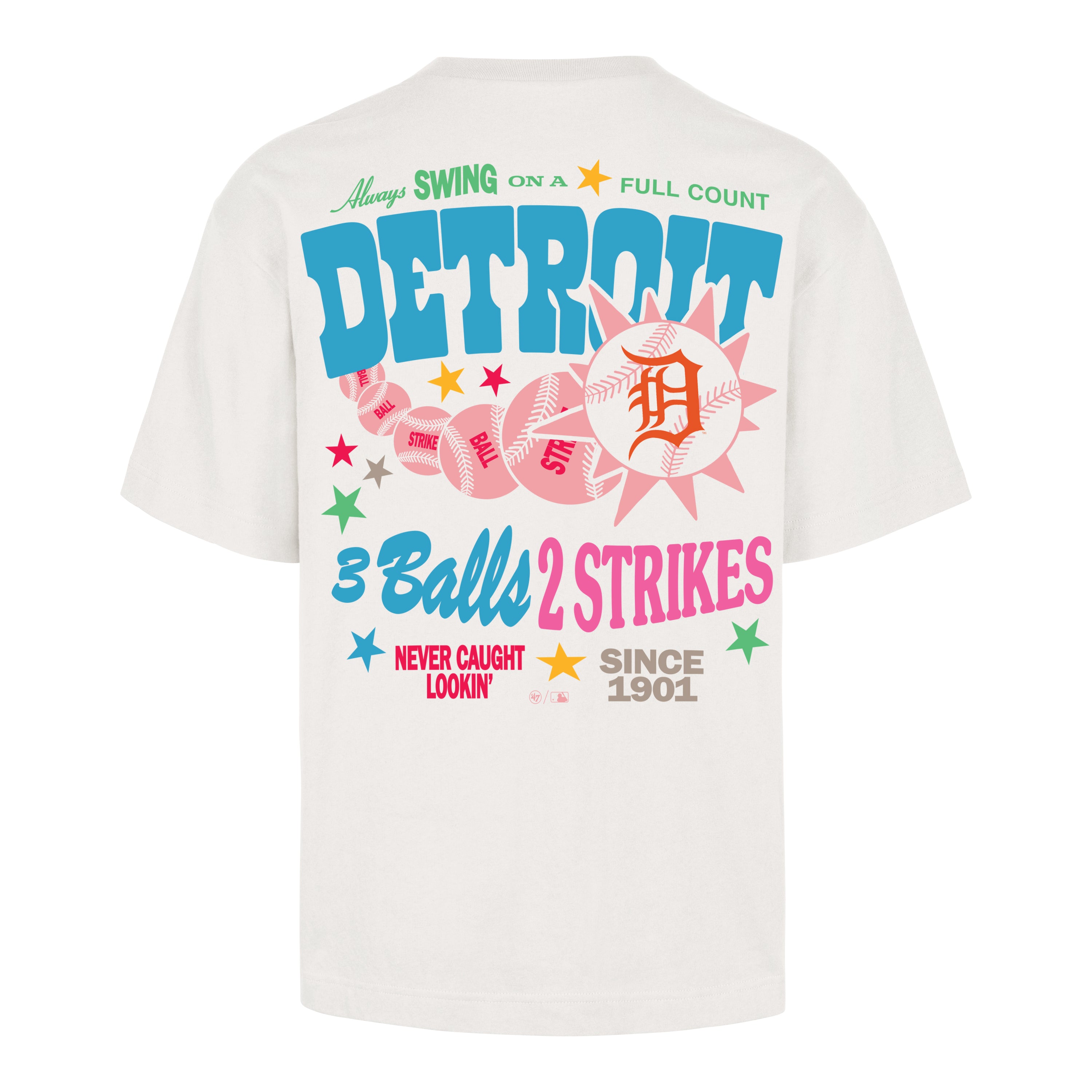 Playera Manga Corta '47 Detroit Tigers MLB Turnpike