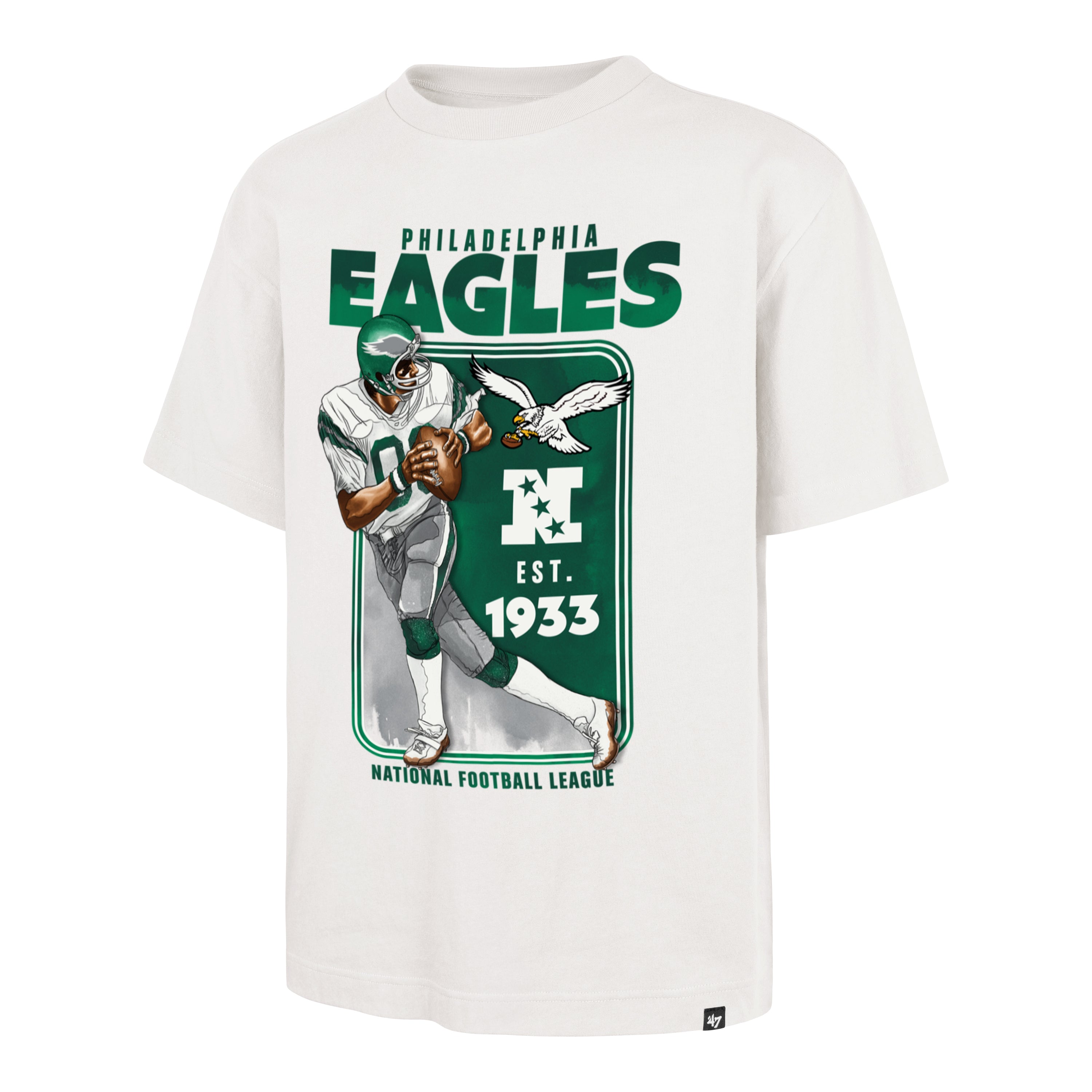 Playera Manga Corta '47 Philadelphia Eagles NFL Game On Fundation