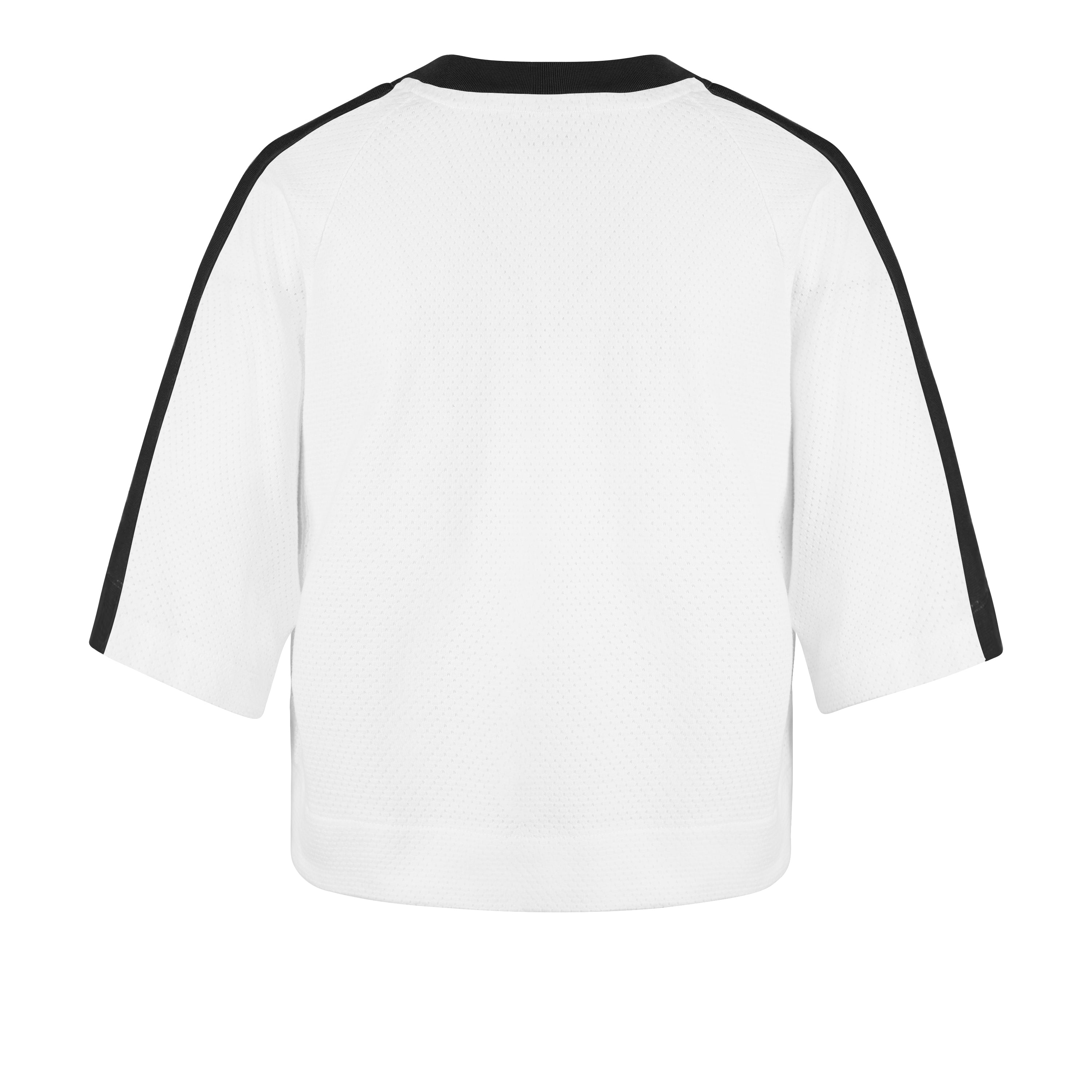 Playera manga corta '47 Pittsburgh Steelers NFL Big Overarch para mujer en algodón tipo jersey, silueta Cropped Oversize con estampado frontal del nombre y logo de los Steelers