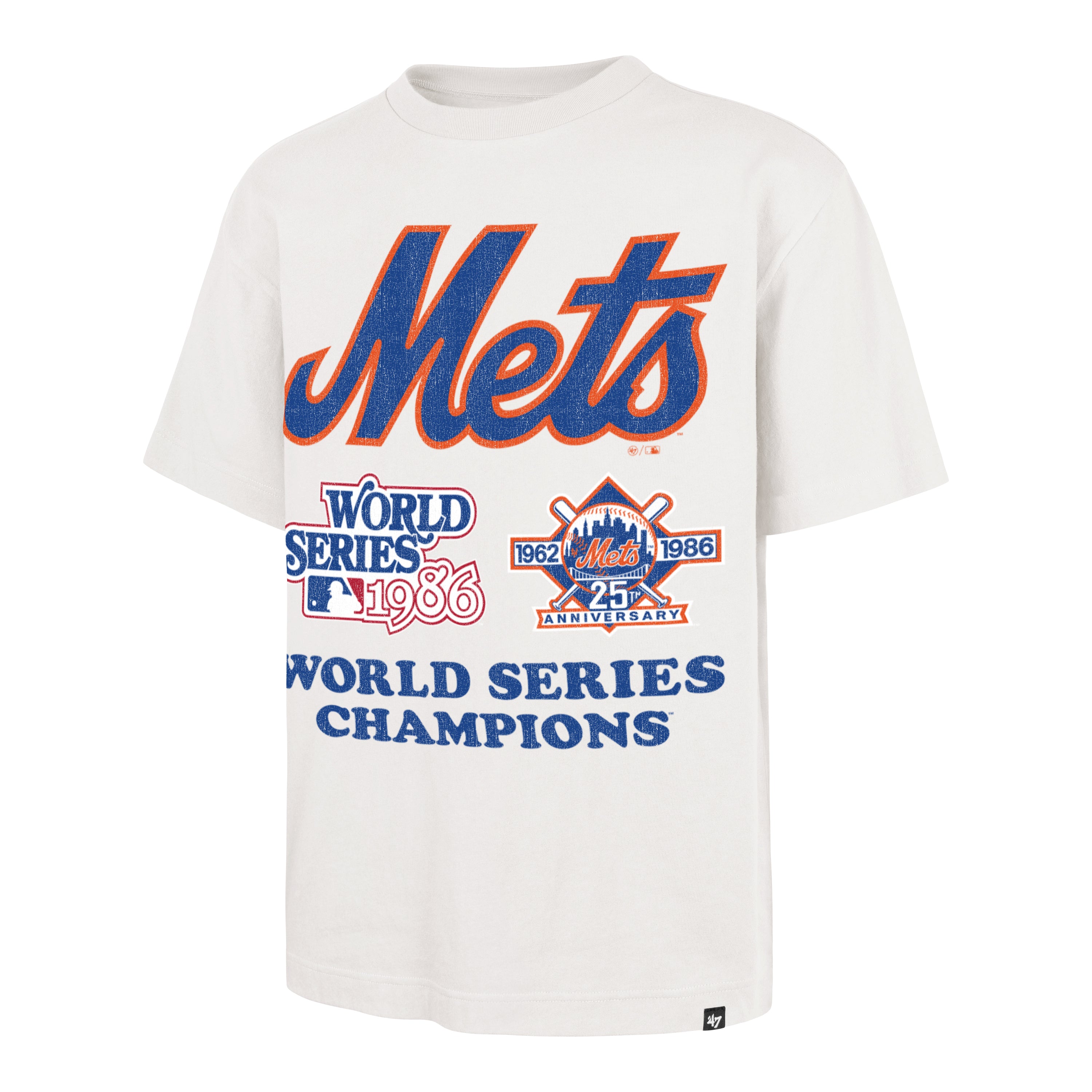 Playera Manga Corta '47 New York Mets MLB 1986