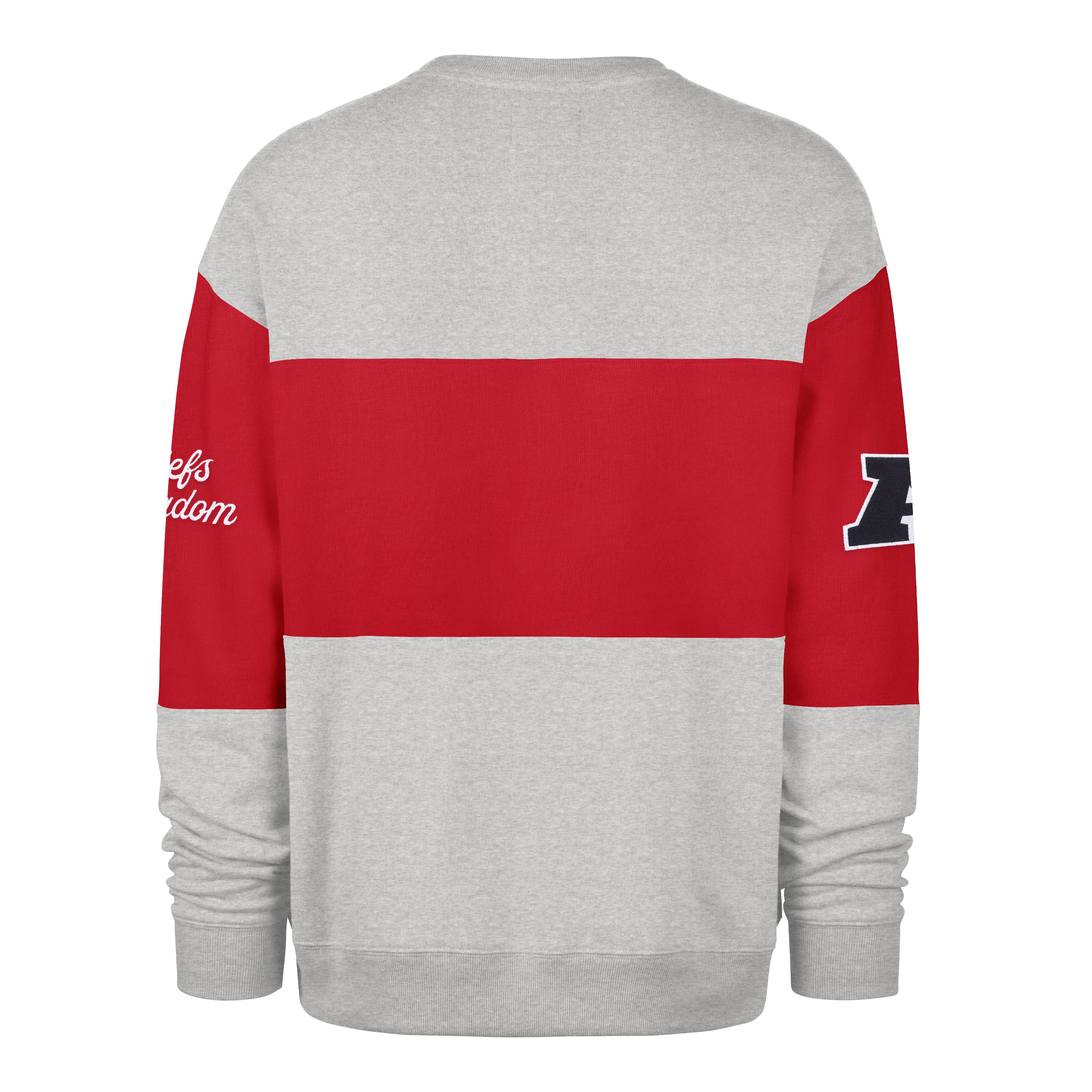 Sudadera '47 Kansas City Chiefs NFL Blockfield en algodón con estampado frontal de nombre y logo Chiefs, logo NFL en manga derecha y nombre del equipo en manga izquierda, unisex