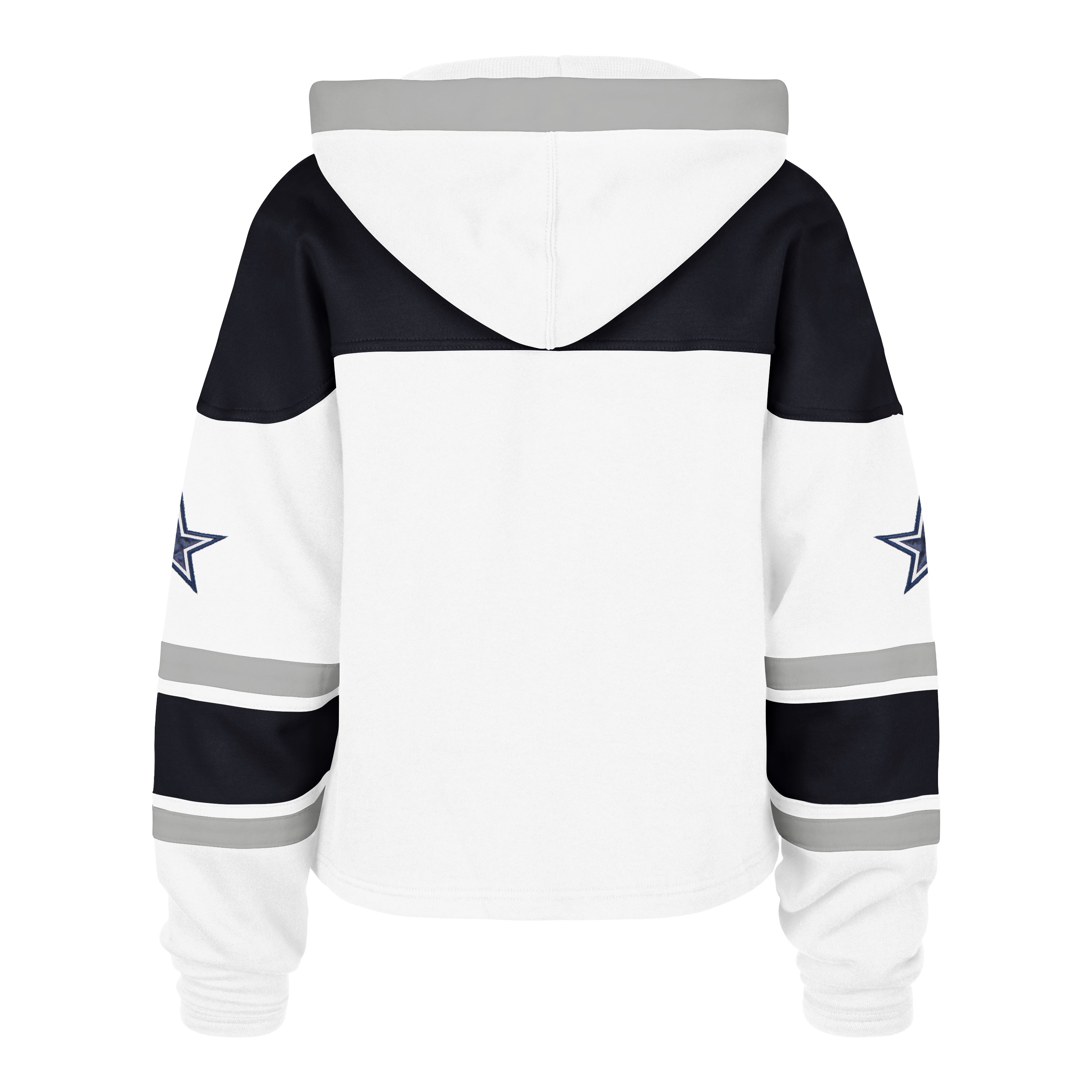 Sudadera crop '47 Dallas Cowboys NFL Pigment para mujer en algodón con efecto deslavado y logo de los Cowboys estampado al frente