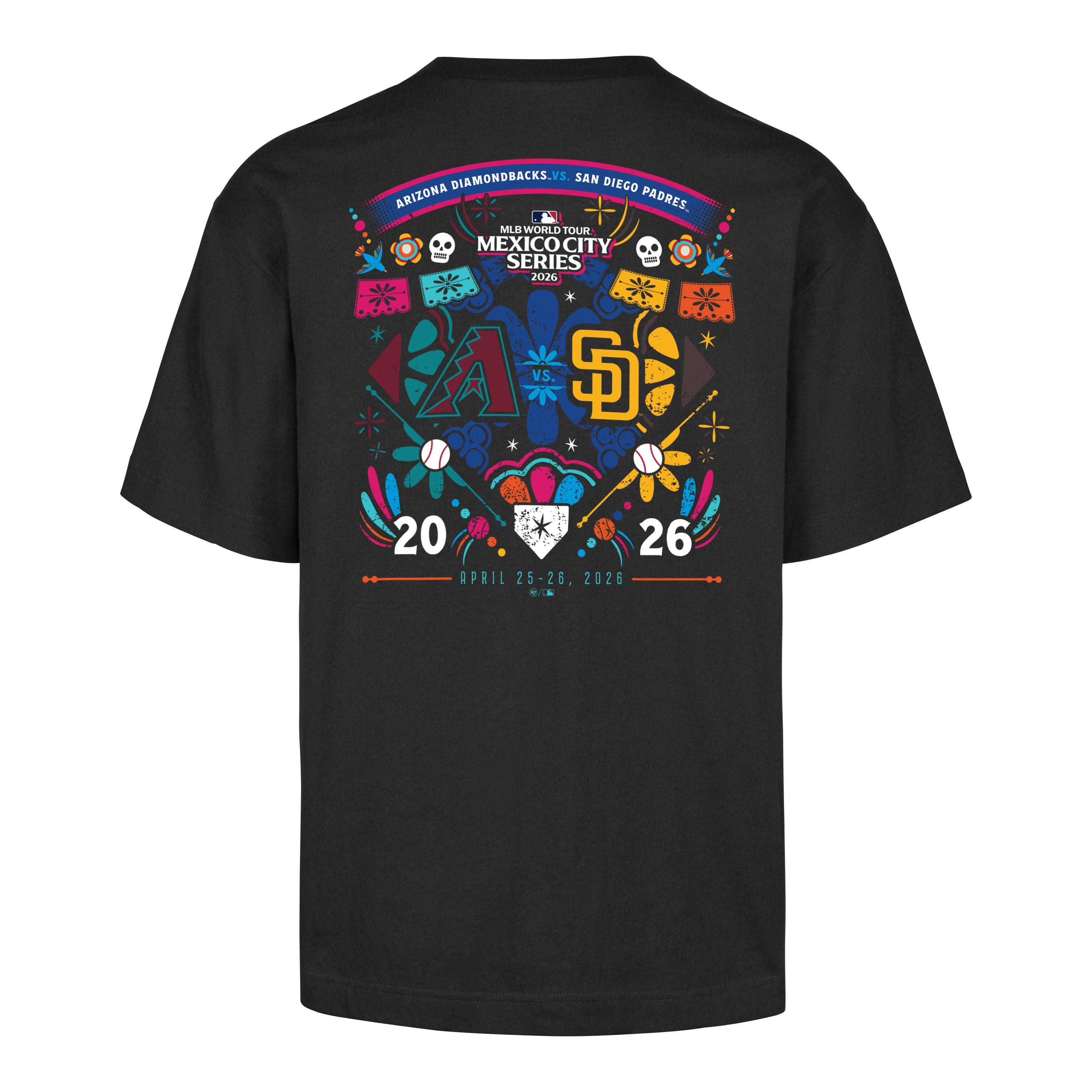 Playera Manga Corta '47 San Diego Padres vs Arizona Diamondbacks MLB Mexico Series