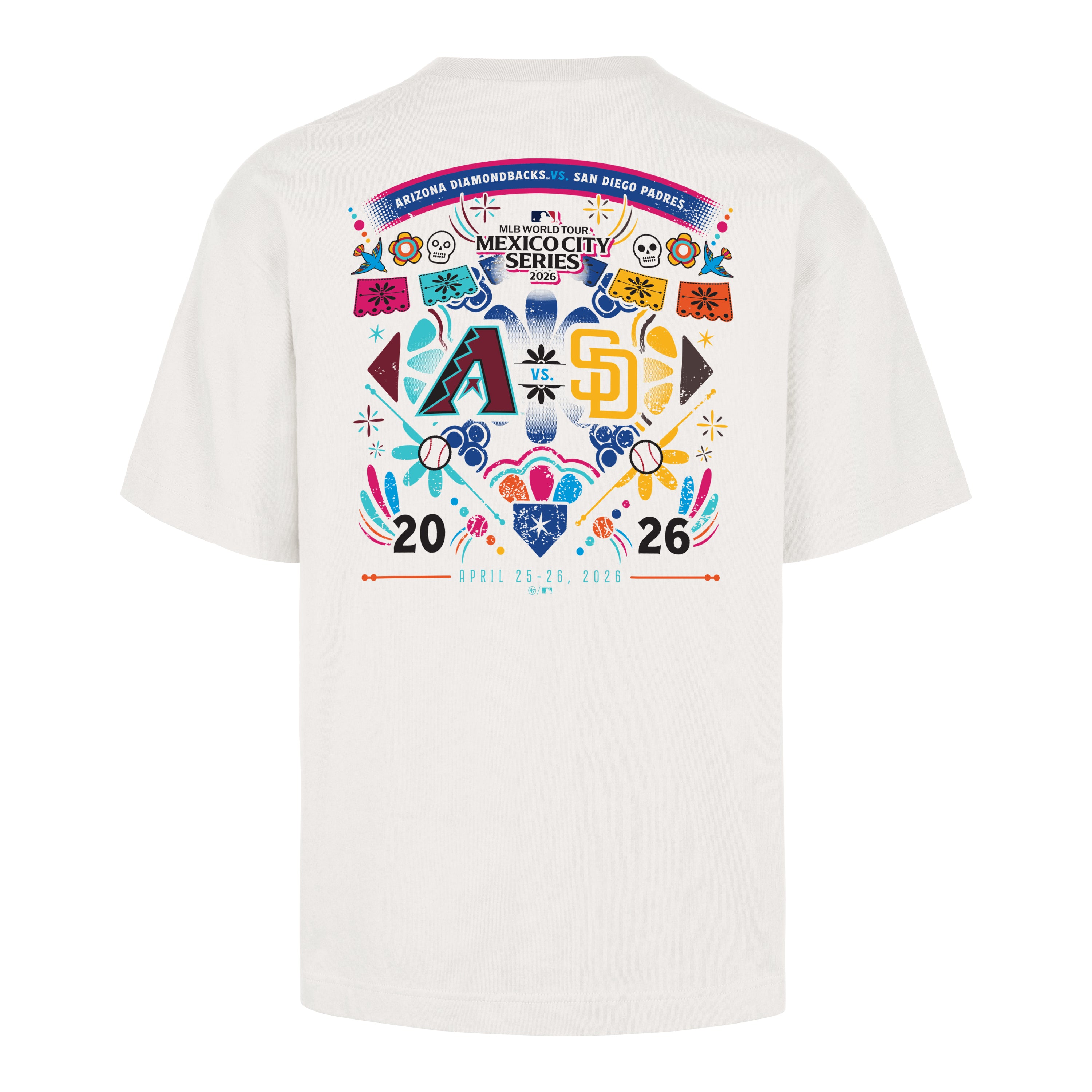 Playera Manga Corta '47 San Diego Padres vs Arizona Diamondbacks MLB Mexico Series