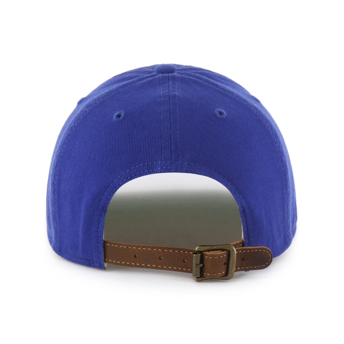 Gorra Los Angeles Dodgers '47 Clean Up Long Visor azul rey, visera larga curva, bordado Chain Side Stitch en lateral, logo Dodgers al frente, emblema '47 en lateral izquierdo