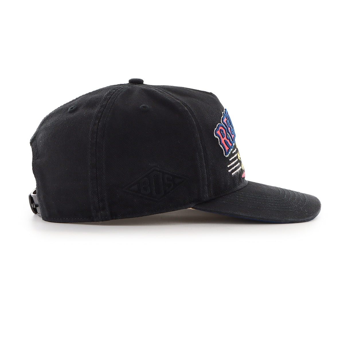 Gorra '47 Hitch Relaxed Fit Boston Red Sox MLB Charlton color Negro, bordado frontal con logo y nombre del equipo, ajuste Snapback