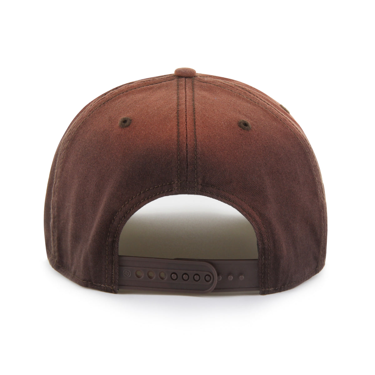 Gorra '47 Hitch RF New York Yankees MLB Dusted Laramie café en algodón con acabado desgastado, nombre Yankees bordado al frente, logo lateral y snapback ajustable