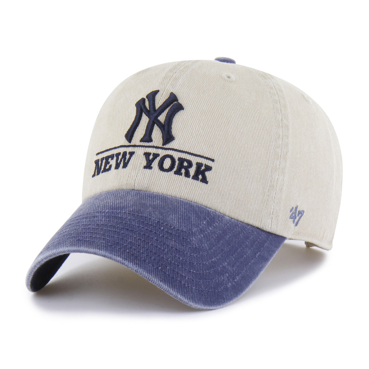 New York Yankees MLB Logo Line Two Tone '47 Clean Up