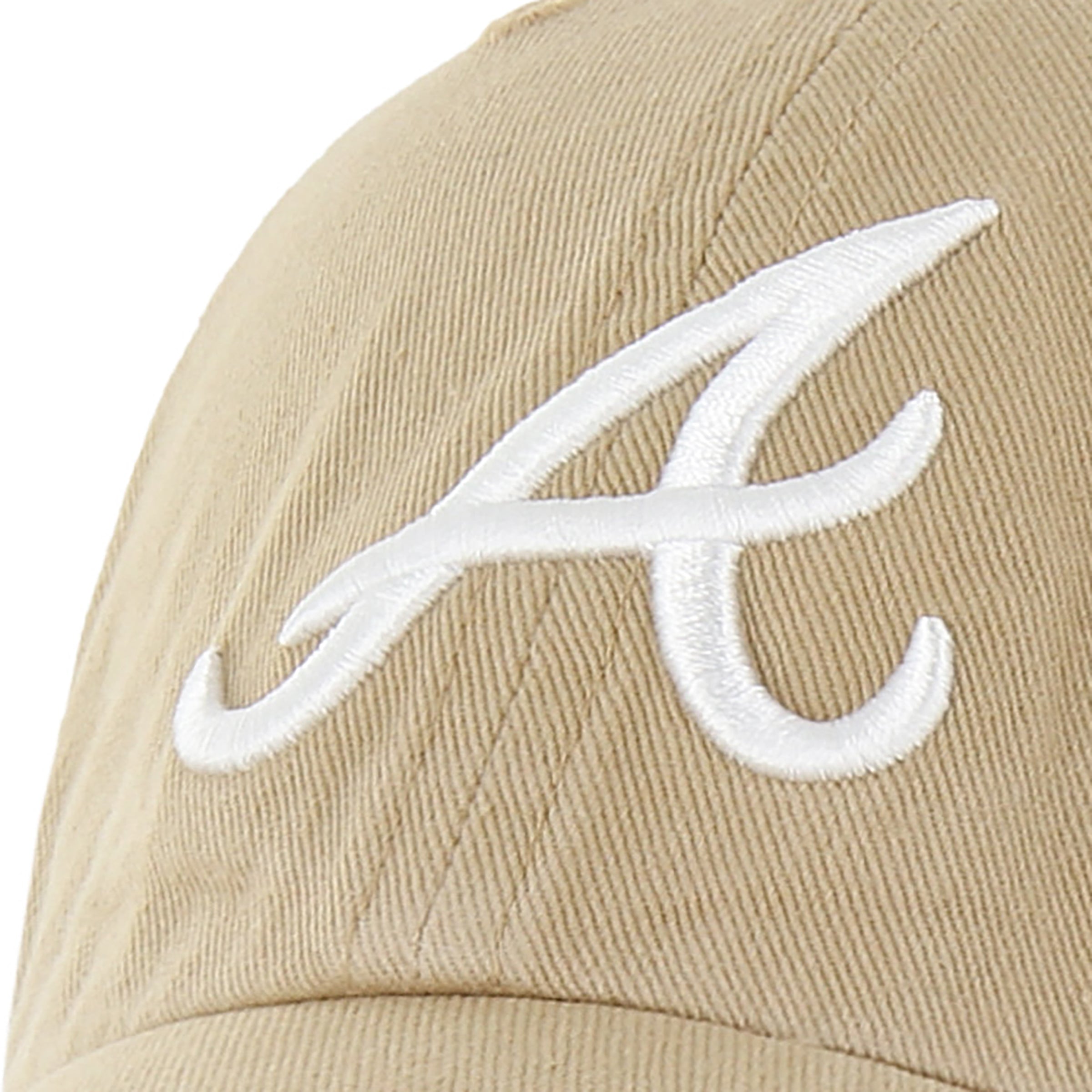 Atlanta Braves MLB Khaki & Vintage Navy '47 Clean Up