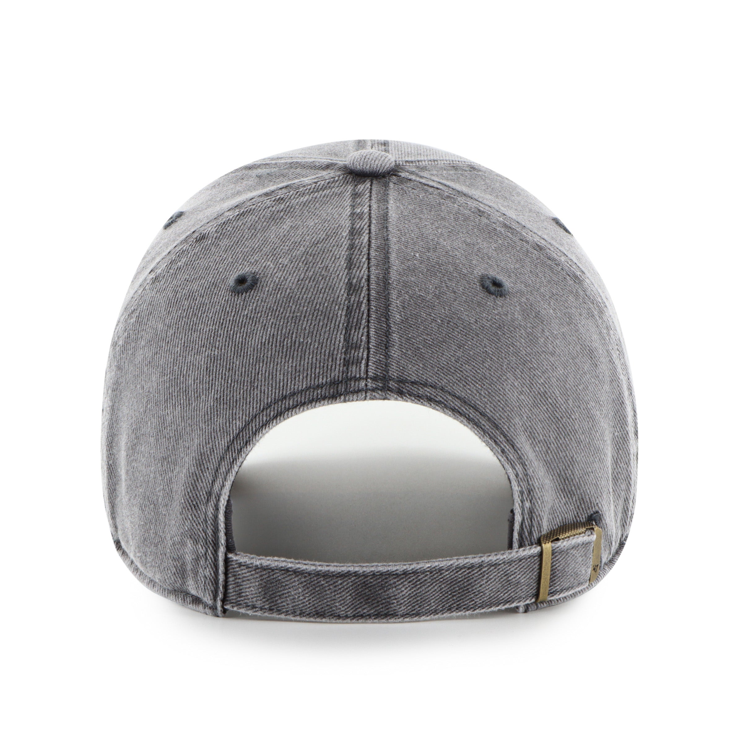Gorra '47 Clean Up Chicago White Sox MLB Pigment en algodón gris oscuro con efecto deslavado, visera curva sin estructura con logo de los White Sox bordado al frente y emblema '47 en el lateral, cierre strapback ajustable