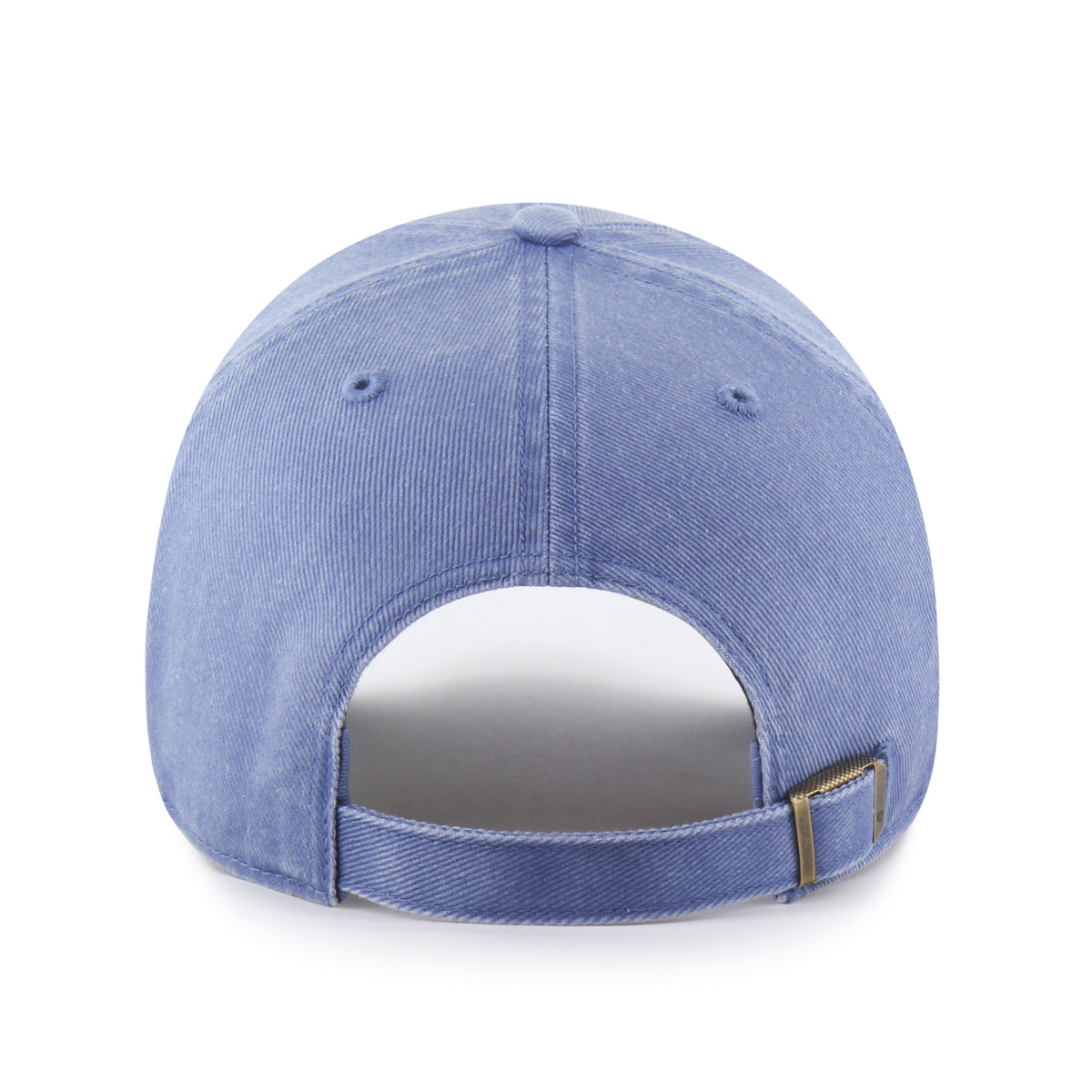 Gorra '47 Clean Up Los Angeles Dodgers MLB Pigment en algodón azul con efecto deslavado, visera curva sin estructura con logo de los Dodgers bordado al frente y emblema '47 en el lateral, cierre strapback ajustable