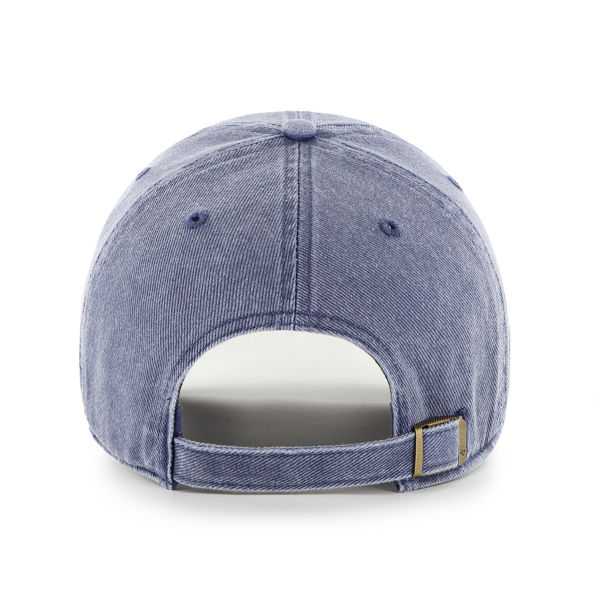 Gorra '47 Clean Up New York Yankees MLB Pigment en algodón azul con efecto deslavado, visera curva sin estructura con logo de los Yankees bordado al frente y emblema '47 en el lateral, cierre strapback ajustable