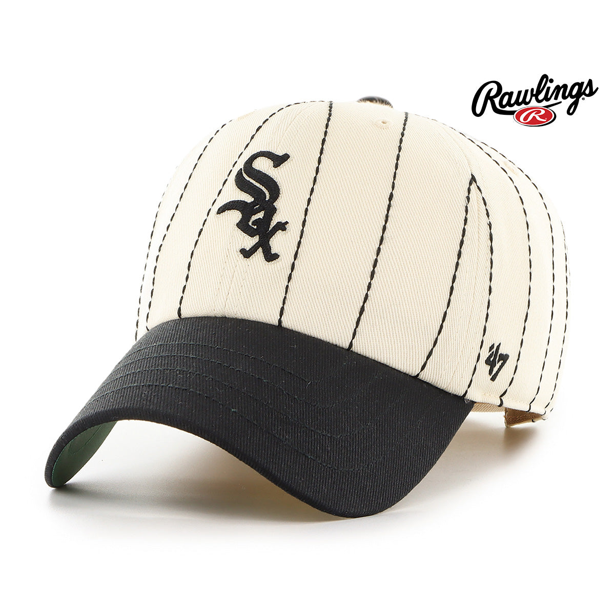 Chicago White Sox MLB Rawlings Pinstripe X '47 Clean Up