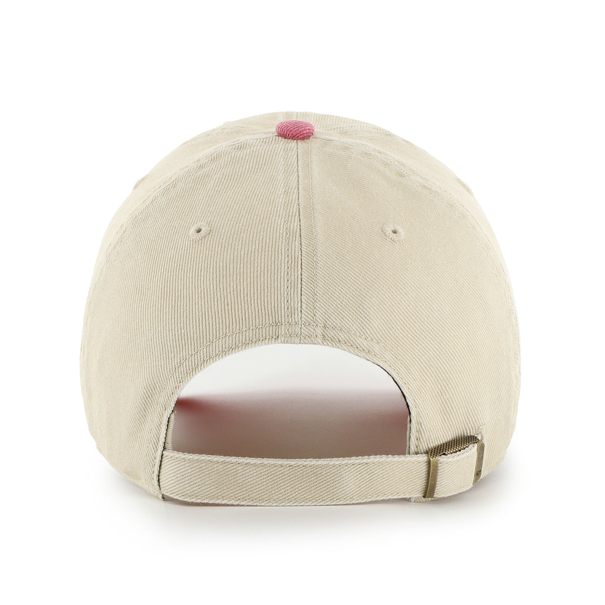Gorra '47 Clean Up Kansas City Chiefs NFL Logo Line Two Tone color Beige en algodón, logo y nombre Chiefs bordado al frente y strapback ajustable