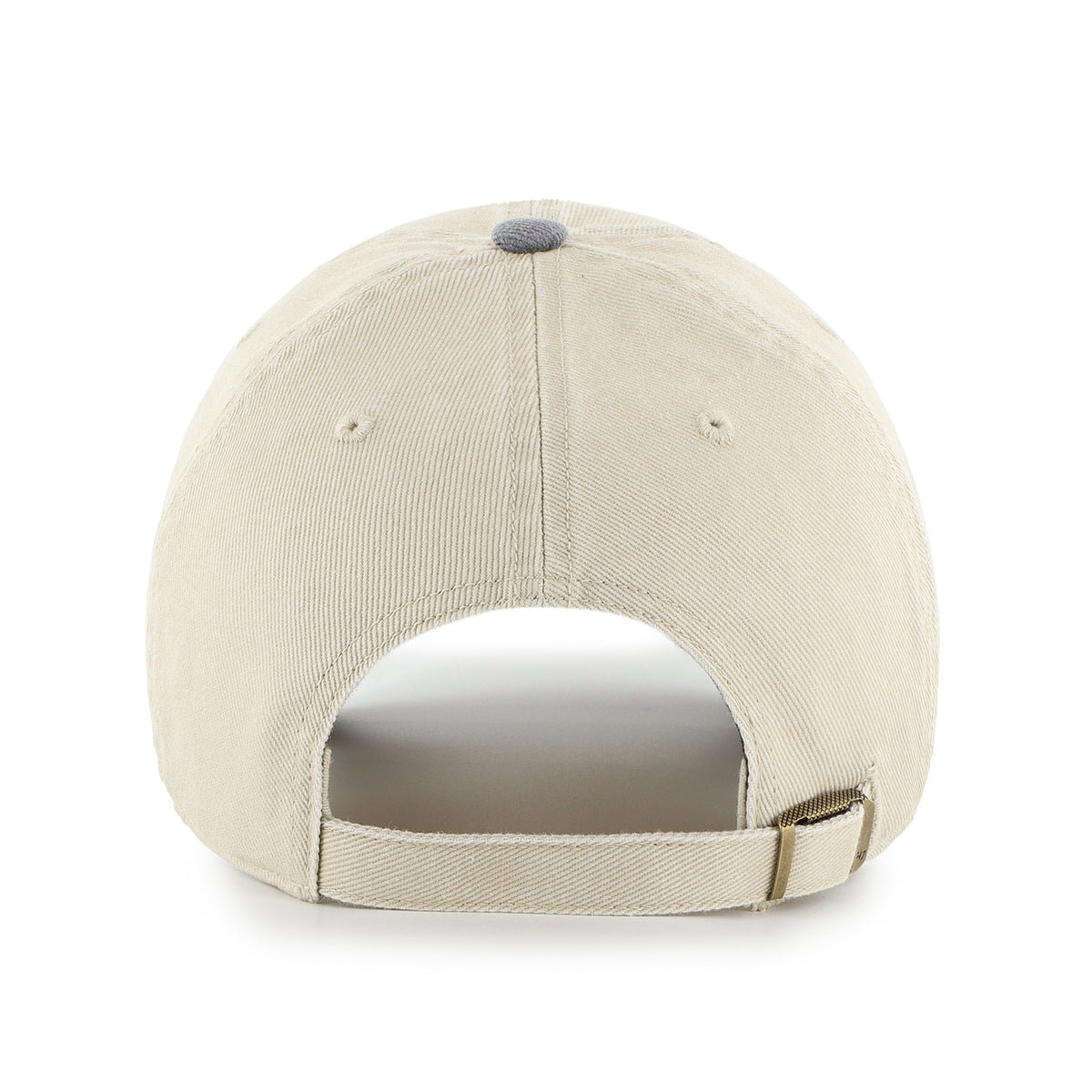 Gorra '47 Clean Up Pittsburgh Steelers NFL Logo Line Two Tone color Beige en algodón, logo y nombre Steelers bordado al frente y strapback ajustable