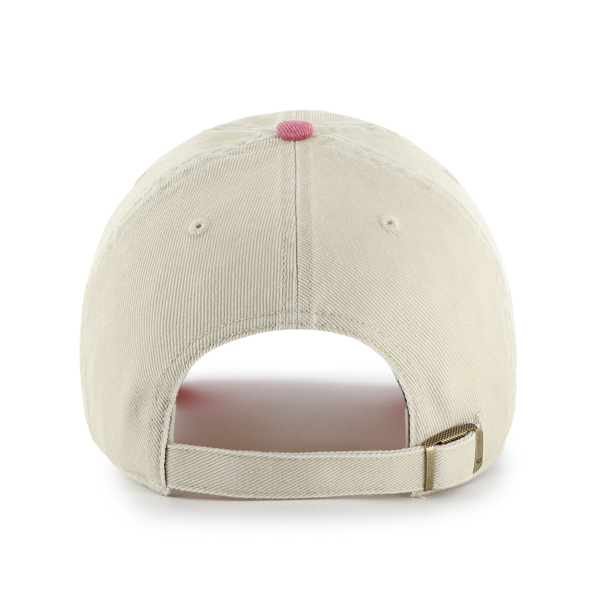 Gorra '47 Clean Up San Francisco 49ers NFL Logo Line Two Tone color beige en algodón, logo y nombre 49ers bordado al frente y strapback ajustable