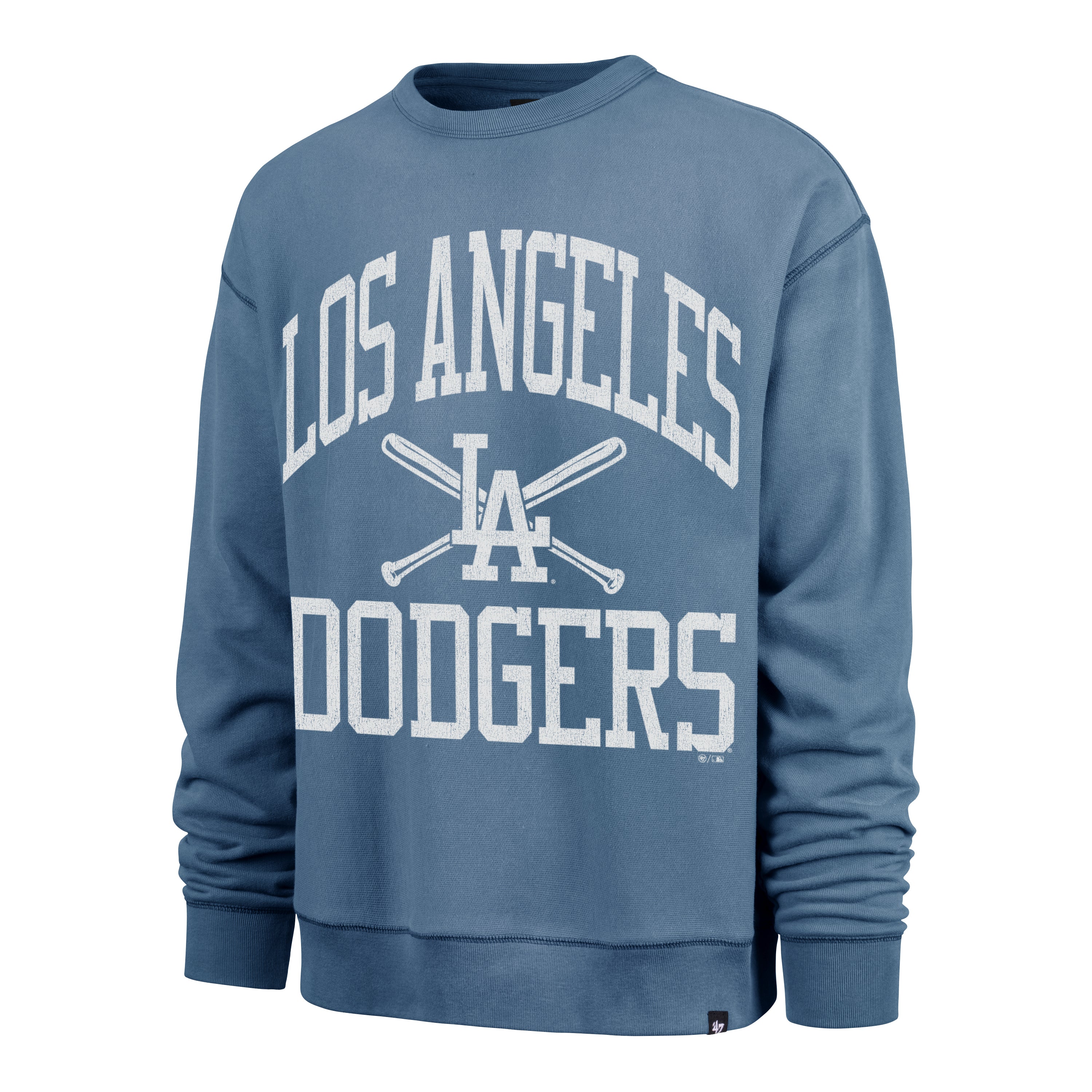Sudadera '47 Los Angeles Dodgers MLB Wave Rider River Crew
