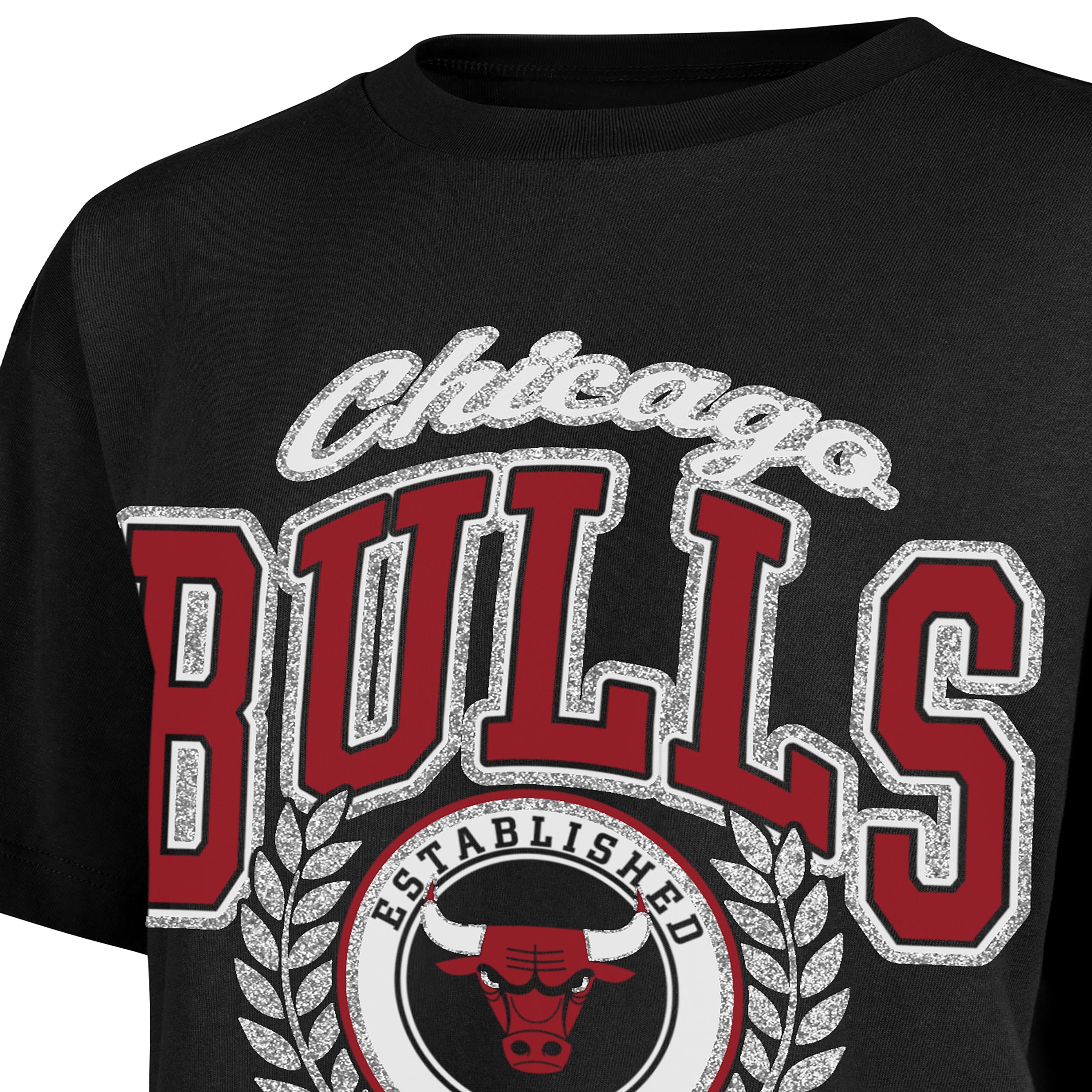 Playera Manga Corta '47 Chicago Bulls NBA True Fundation para Mujer