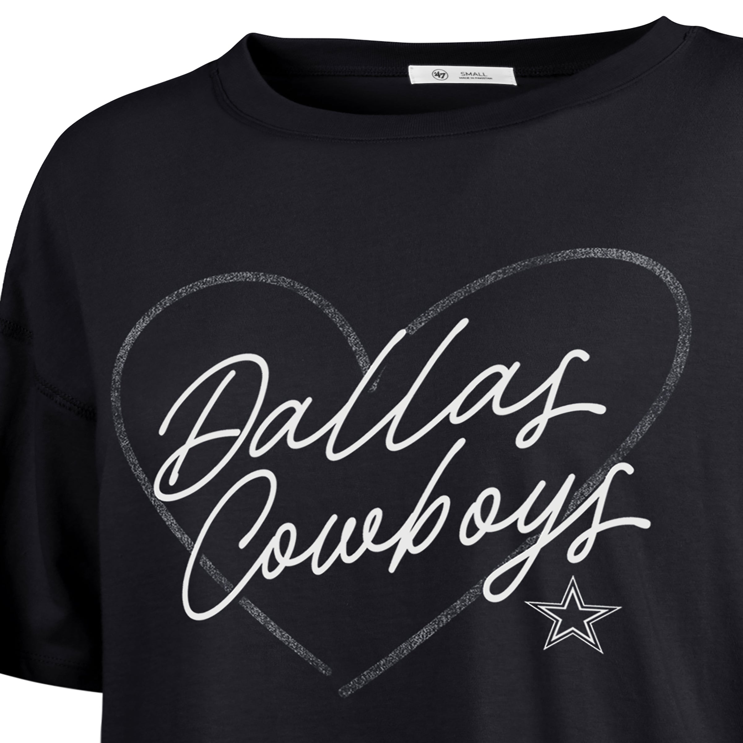 Playera Manga Corta '47 Dallas Cowboys NFL Lovestruck para Mujer