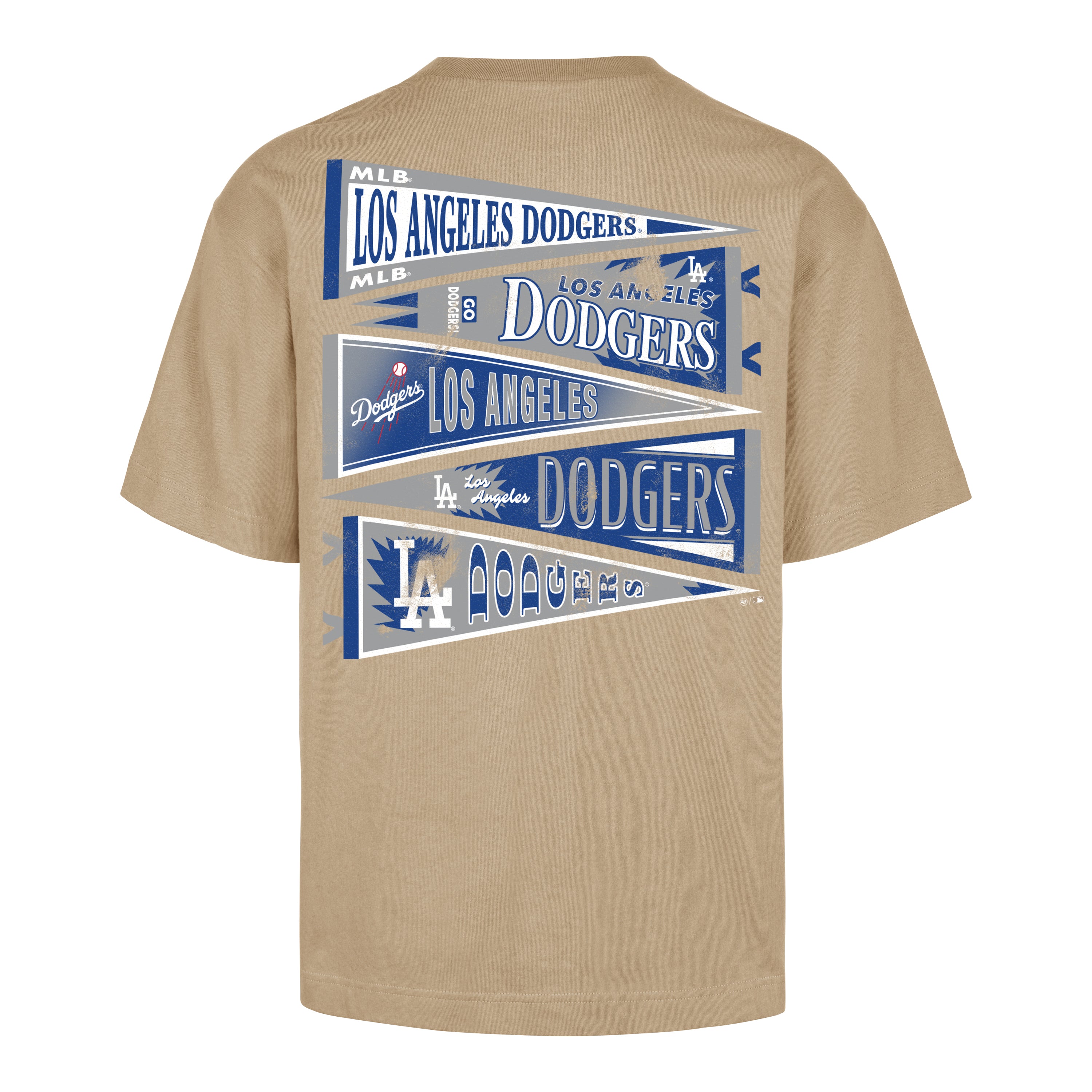 Playera Manga Corta '47 Los Angeles Dodgers MLB Hierarchy Pennant
