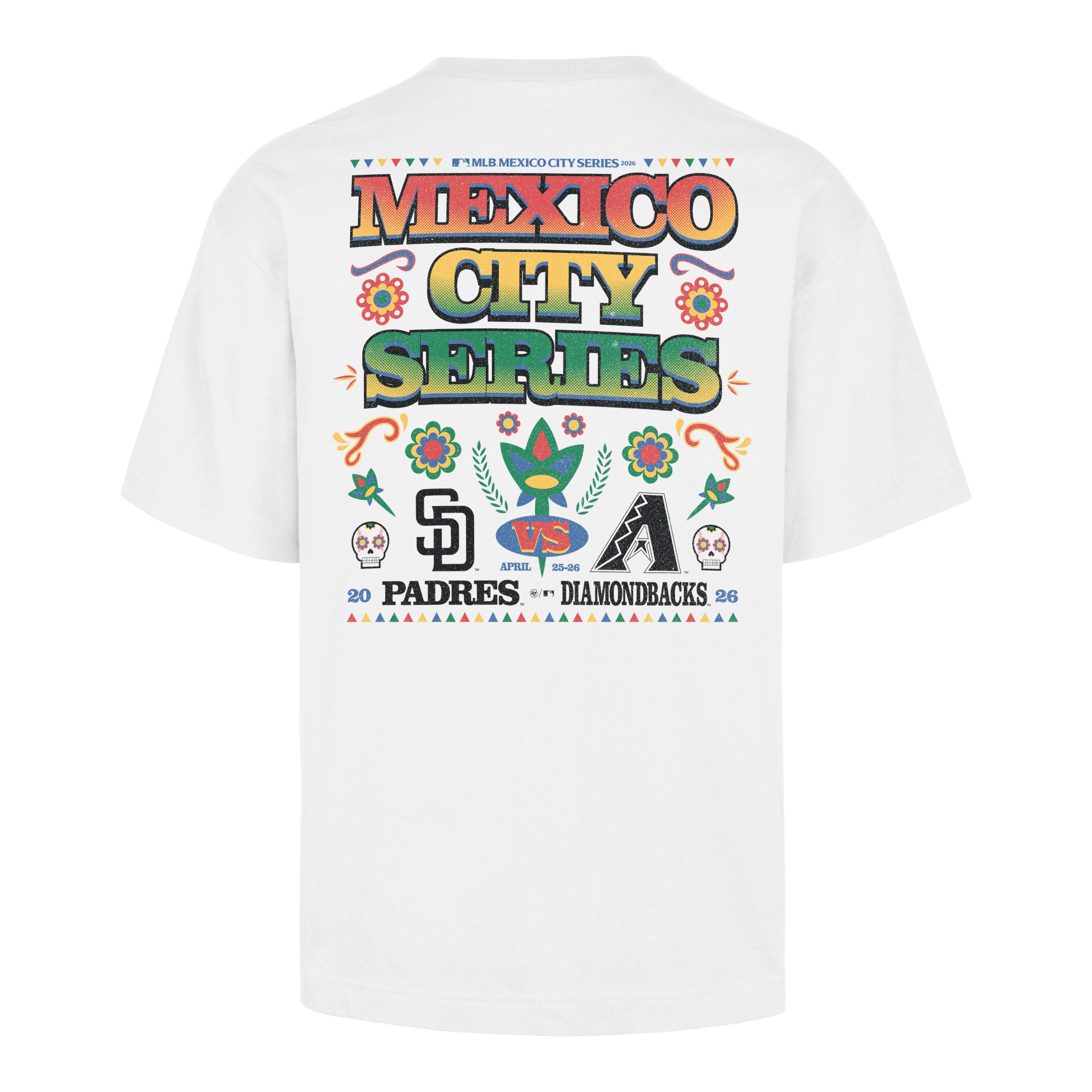 Playera Manga Corta '47 San Diego Padres vs Arizona Diamondbacks MLB Mexico Series