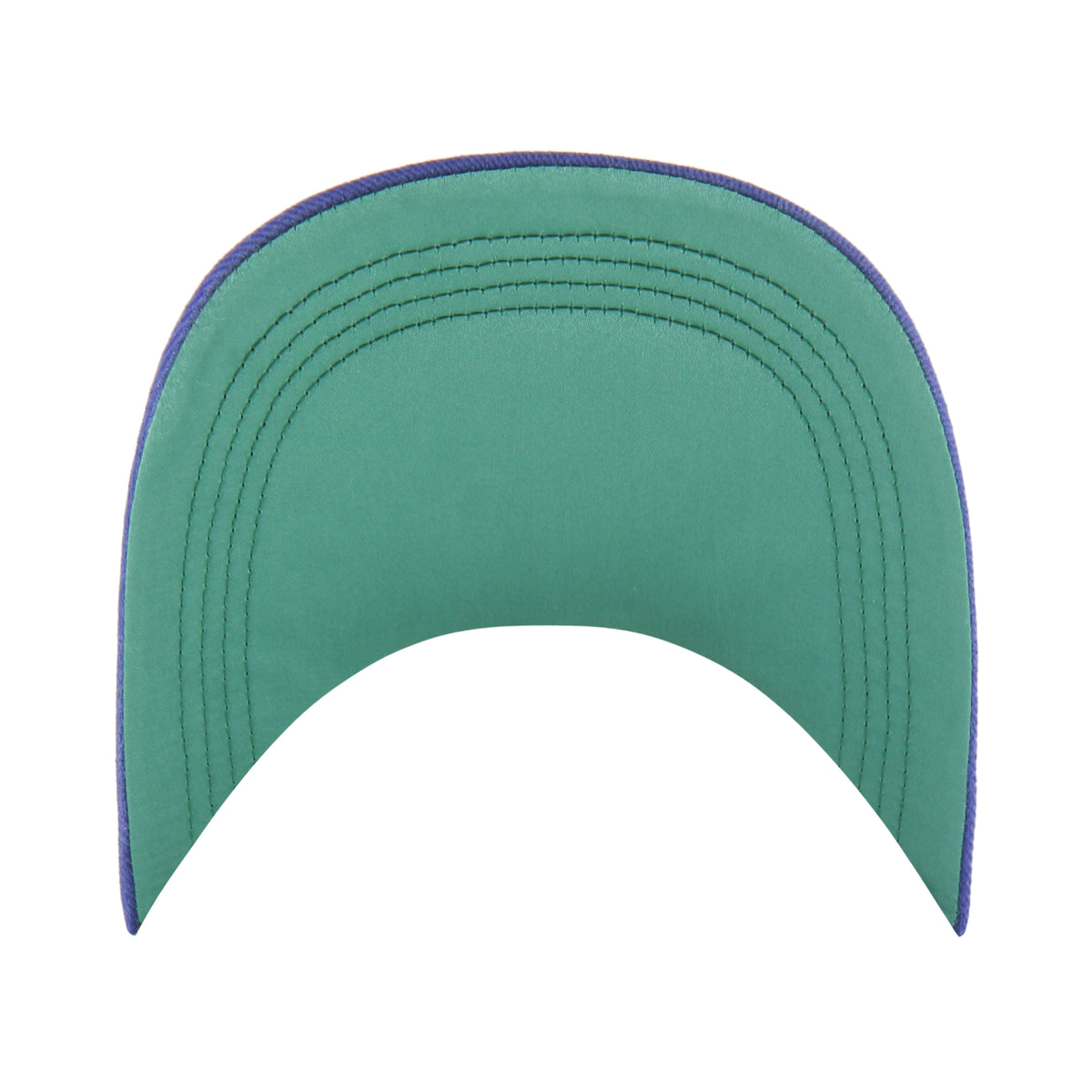 Gorra Los Angeles Dodgers '47 Clean Up Long Visor azul rey, visera larga curva, bordado Chain Side Stitch en lateral, logo Dodgers al frente, emblema '47 en lateral izquierdo
