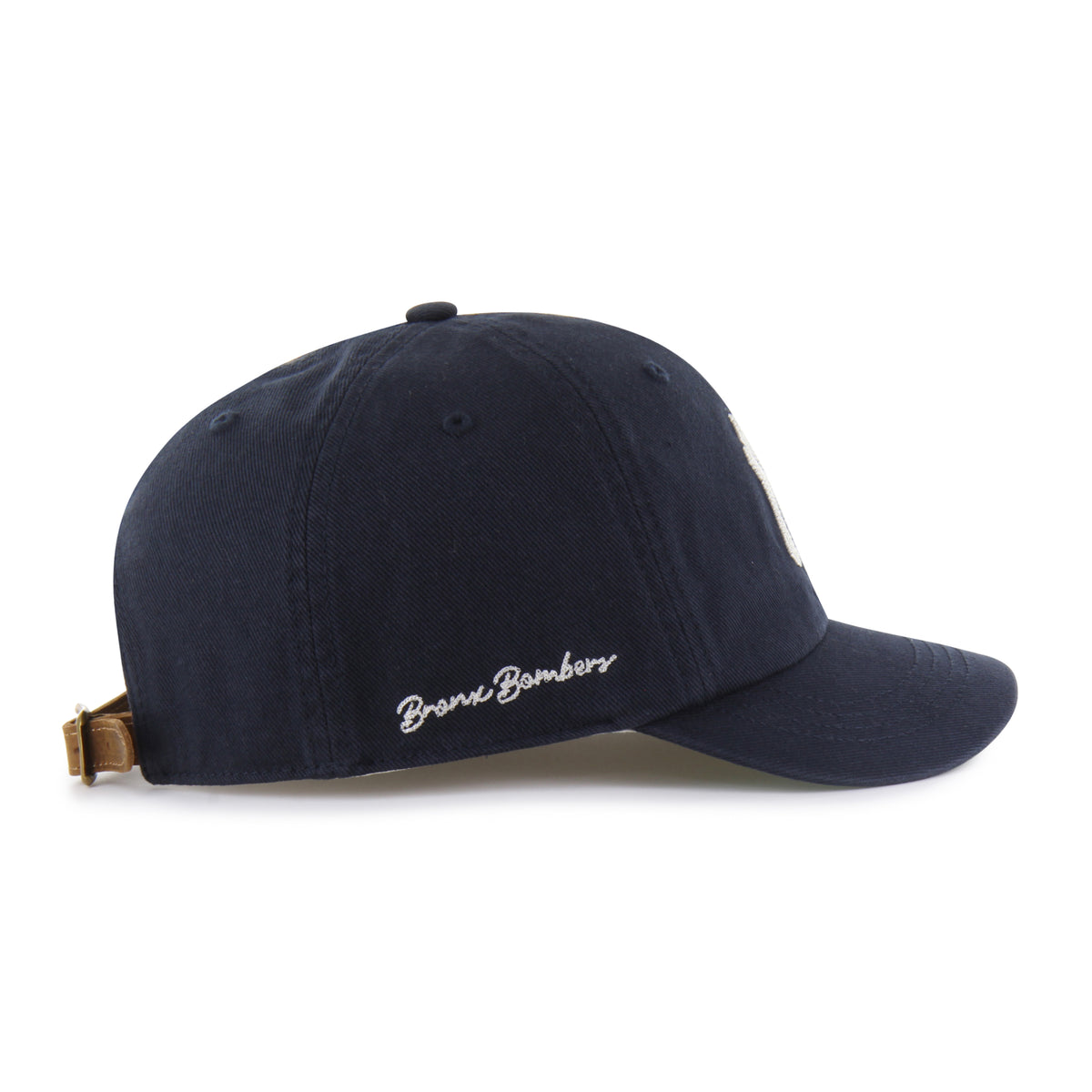 Gorra New York Yankees '47 Clean Up Short Visor azul marino, visera corta curva, logo Yankees bordado al frente, emblema '47 en lateral izquierdo