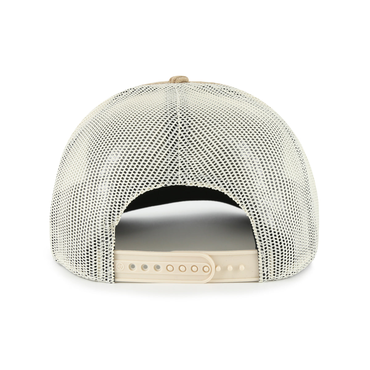 Gorra '47 Hitch RF New York Yankees MLB Cord Land caqui en pana con malla mesh trasera, plate con logo y nombre Yankees bordado al frente y snapback ajustable