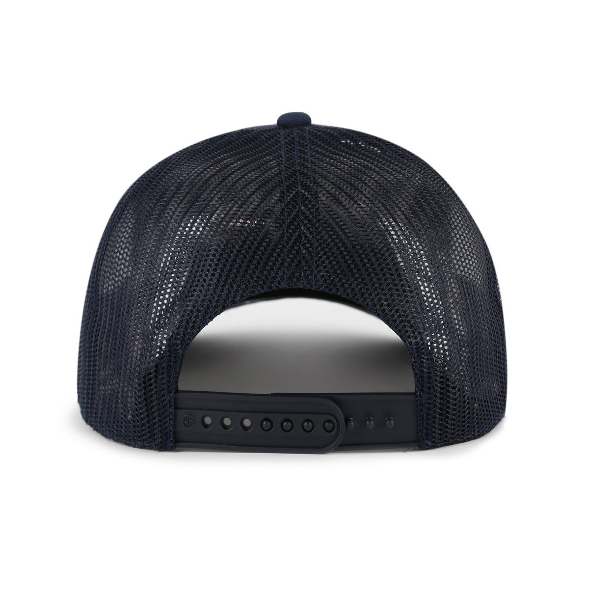 Gorra '47 Hitch RF New York Yankees MLB Deluxia azul marino en algodón con malla mesh trasera, logo y nombre Yankees bordado al frente y snapback ajustable