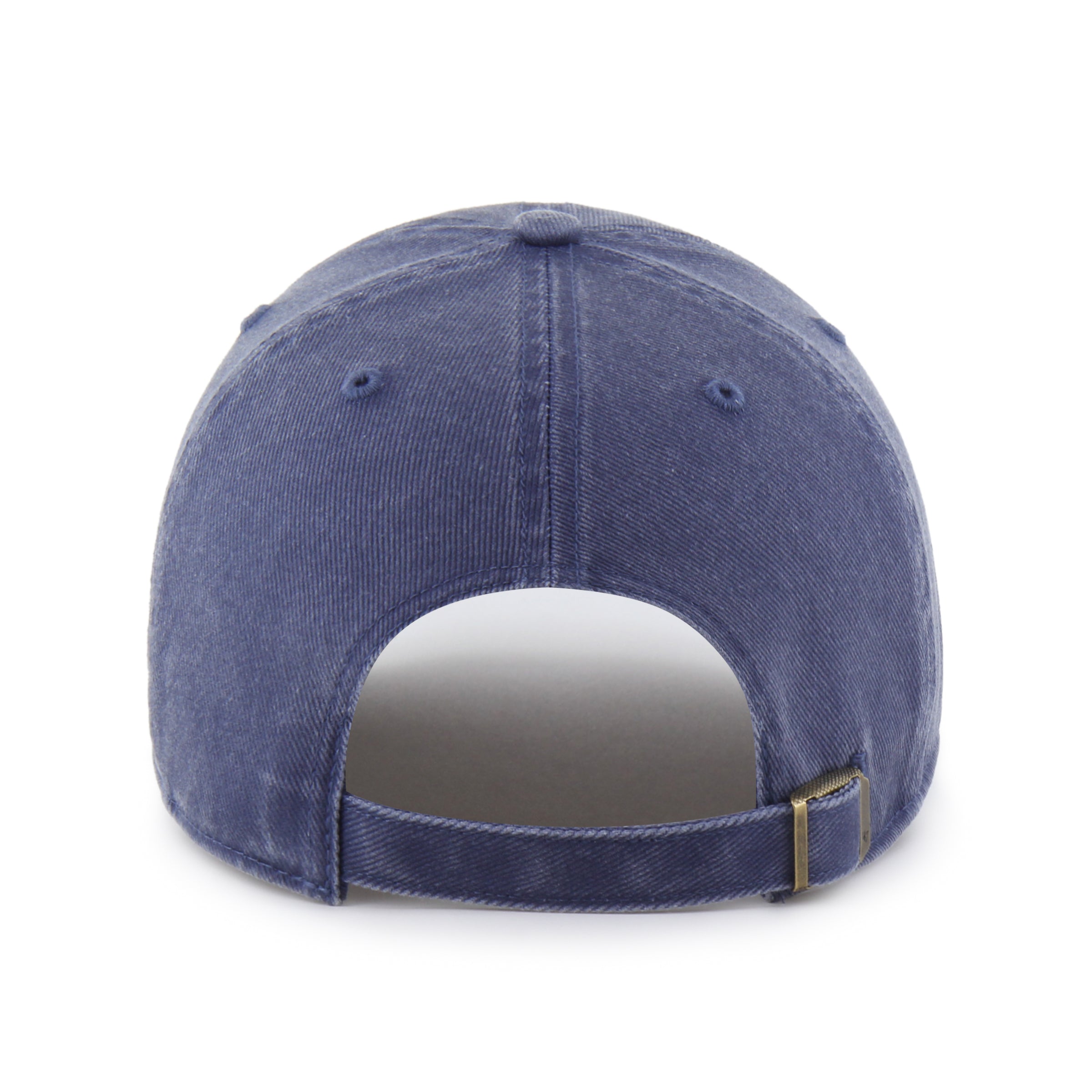 Gorra '47 Clean Up Atlanta Braves MLB Pigment en algodón azul con efecto deslavado, visera curva sin estructura con logo de los Braves bordado al frente y emblema '47 en el lateral, cierre strapback ajustable