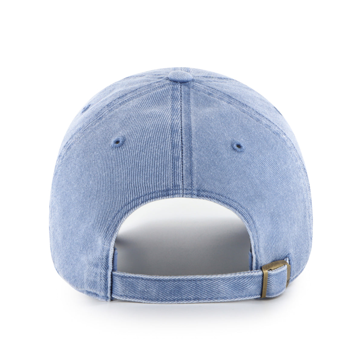 Gorra '47 Clean Up Chicago Cubs MLB Pigment en algodón azul con efecto deslavado, visera curva sin estructura con logo de los Cubs bordado al frente y emblema '47 en el lateral, cierre strapback ajustabl