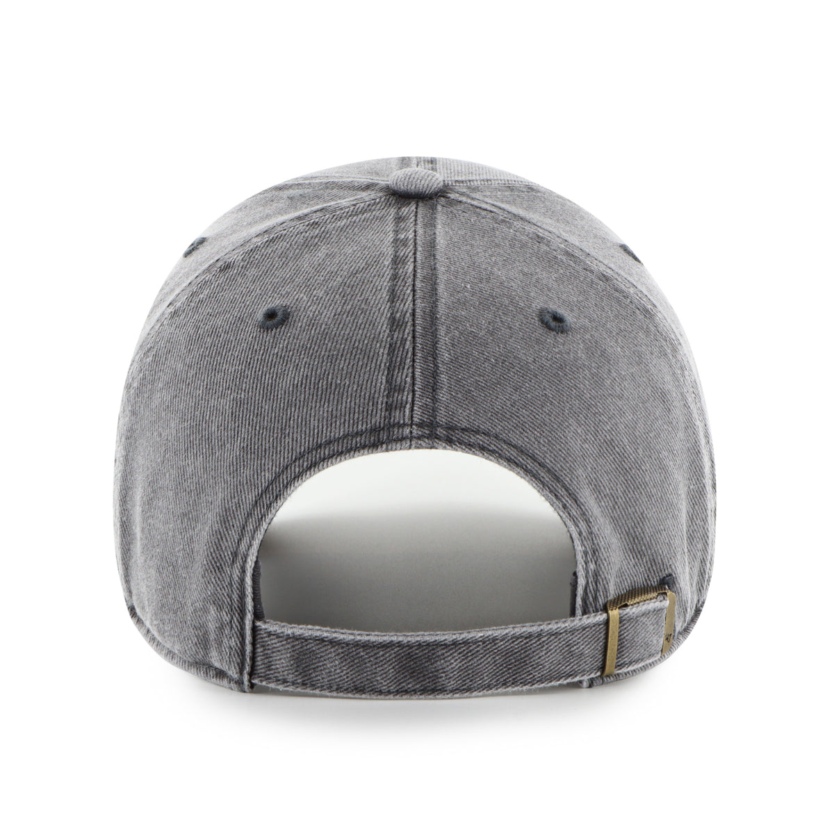 Gorra '47 Clean Up Chicago White Sox MLB Pigment en algodón gris oscuro con efecto deslavado, visera curva sin estructura con logo de los White Sox bordado al frente y emblema '47 en el lateral, cierre strapback ajustable
