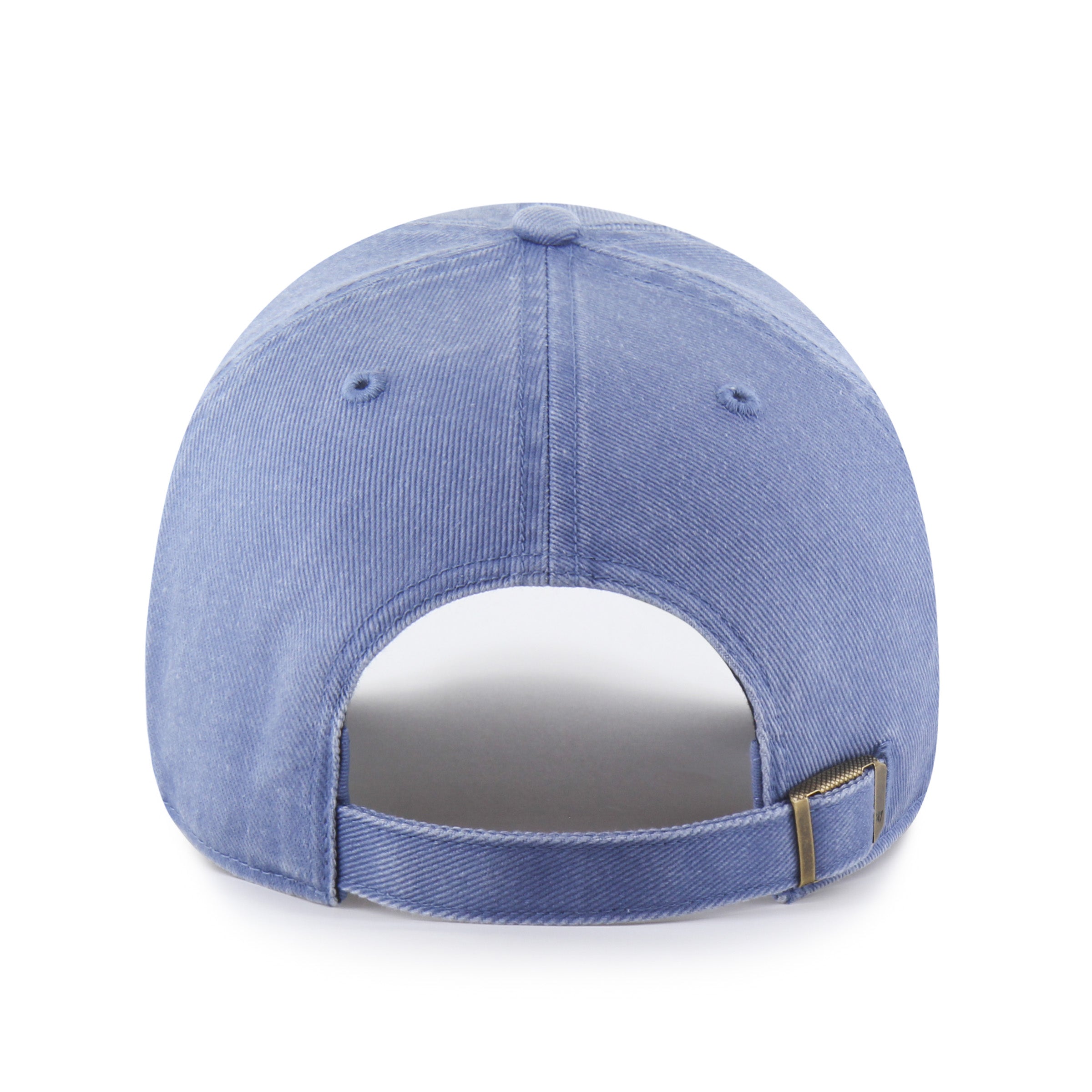 Gorra '47 Clean Up Los Angeles Dodgers MLB Pigment en algodón azul con efecto deslavado, visera curva sin estructura con logo de los Dodgers bordado al frente y emblema '47 en el lateral, cierre strapback ajustable