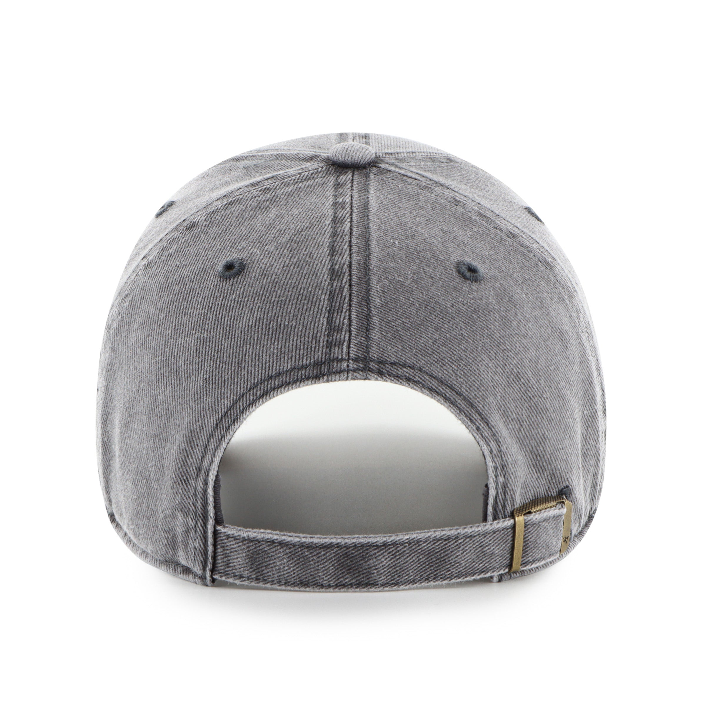 Gorra '47 Clean Up San Francisco Giants MLB Pigment en algodón negro con efecto deslavado, visera curva sin estructura con logo de los Giants bordado al frente y emblema '47 en el lateral, cierre strapback ajustable