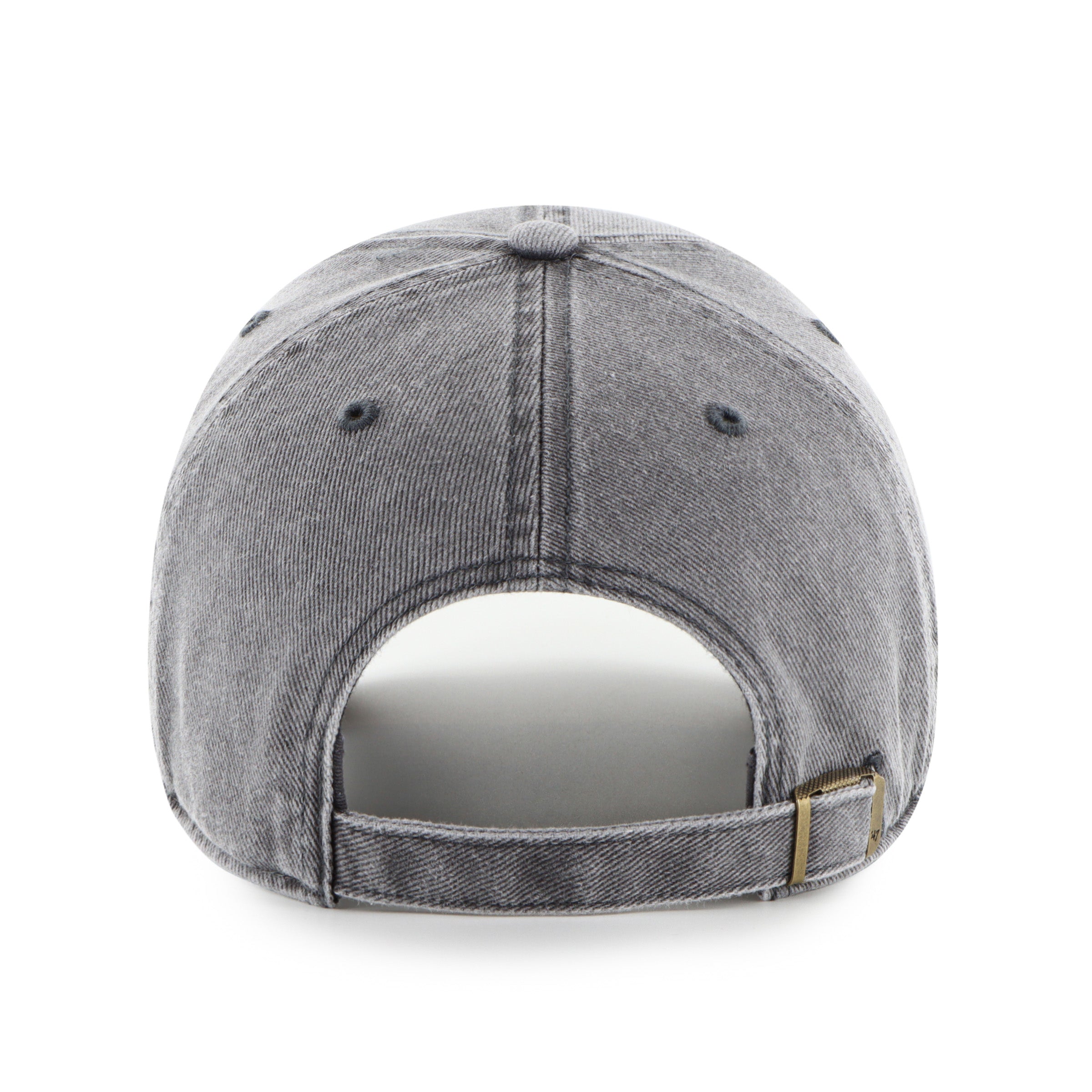 Gorra '47 Clean Up San Francisco Giants MLB Pigment en algodón negro con efecto deslavado, visera curva sin estructura con logo de los Giants bordado al frente y emblema '47 en el lateral, cierre strapback ajustable