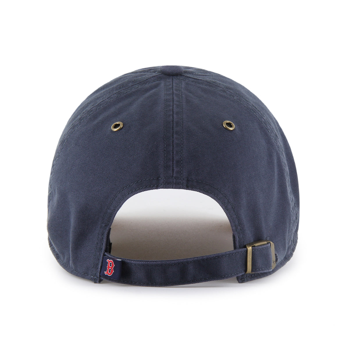 Gorra '47 Clean Up Boston Red Sox MLB Windham gris azulado en algodón con visor suede, diseño two tone con nombre Red Sox bordado al frente y strapback ajustable
