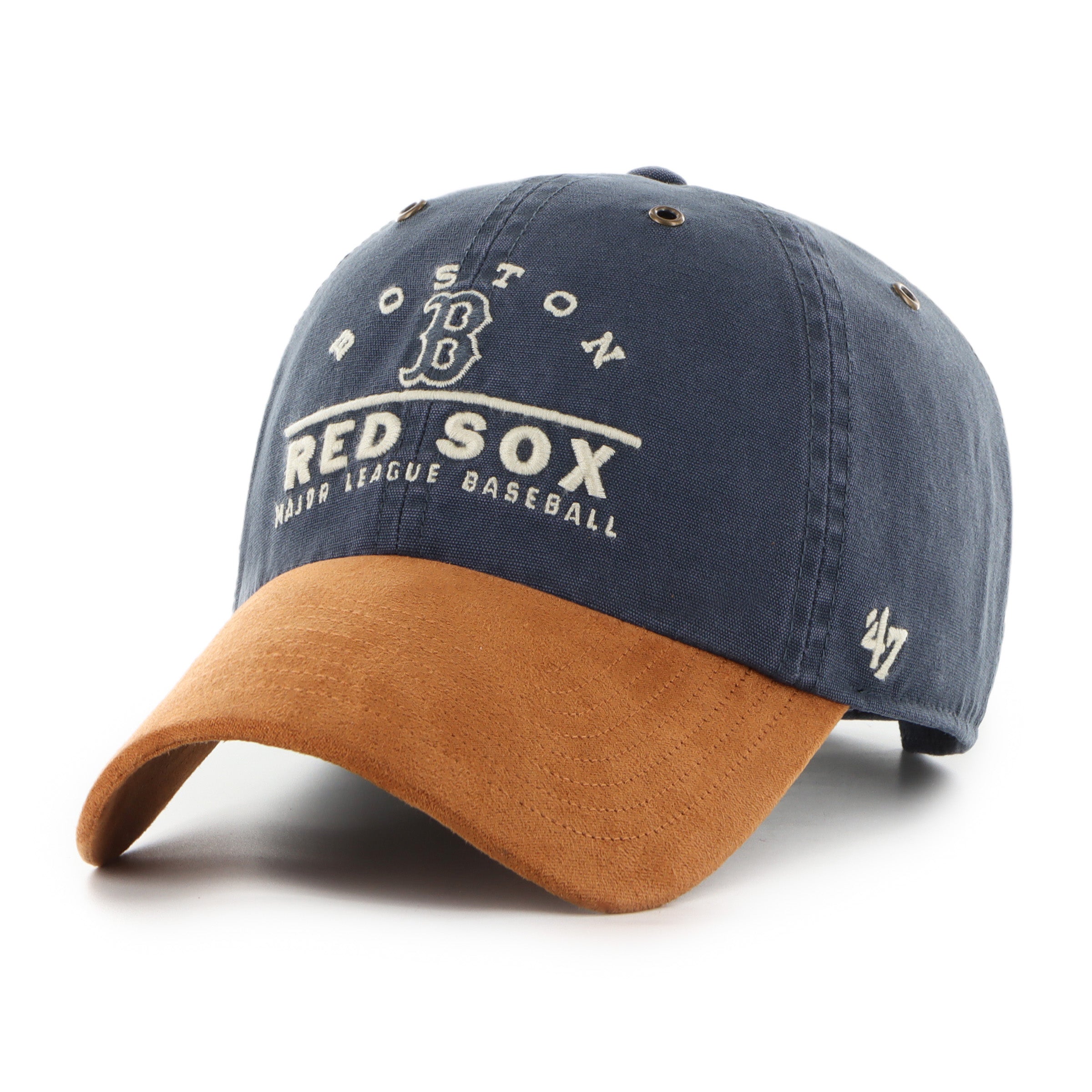 Boston Red Sox MLB Windham Suede Visor '47 Clean Up