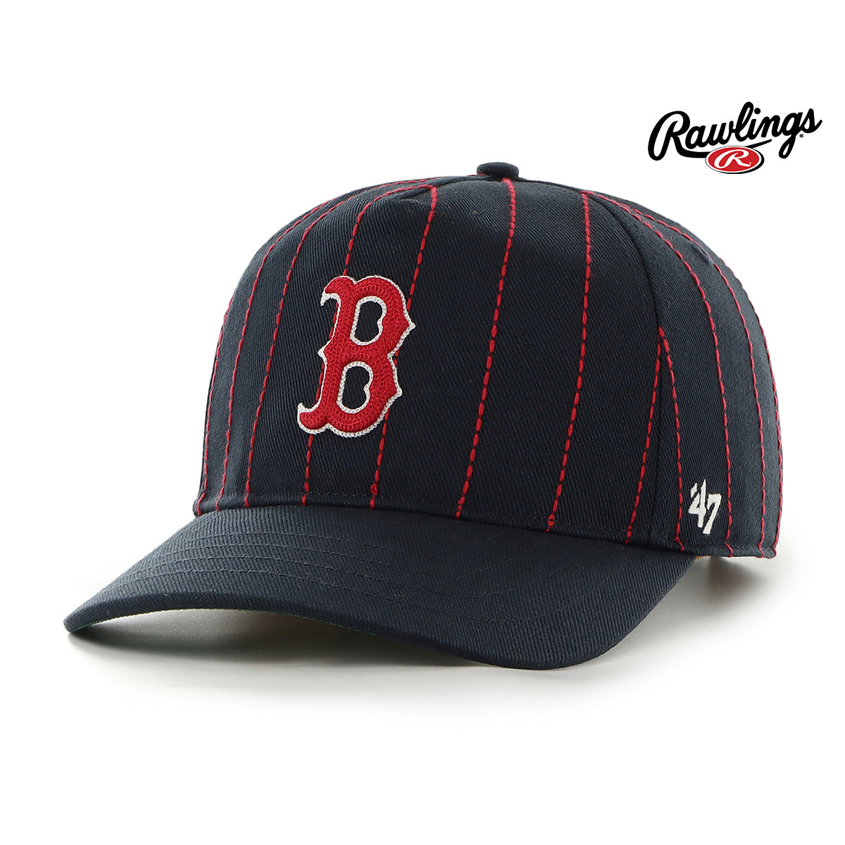 Boston Red Sox MLB Rawlings Pinstripe X '47 Hitch