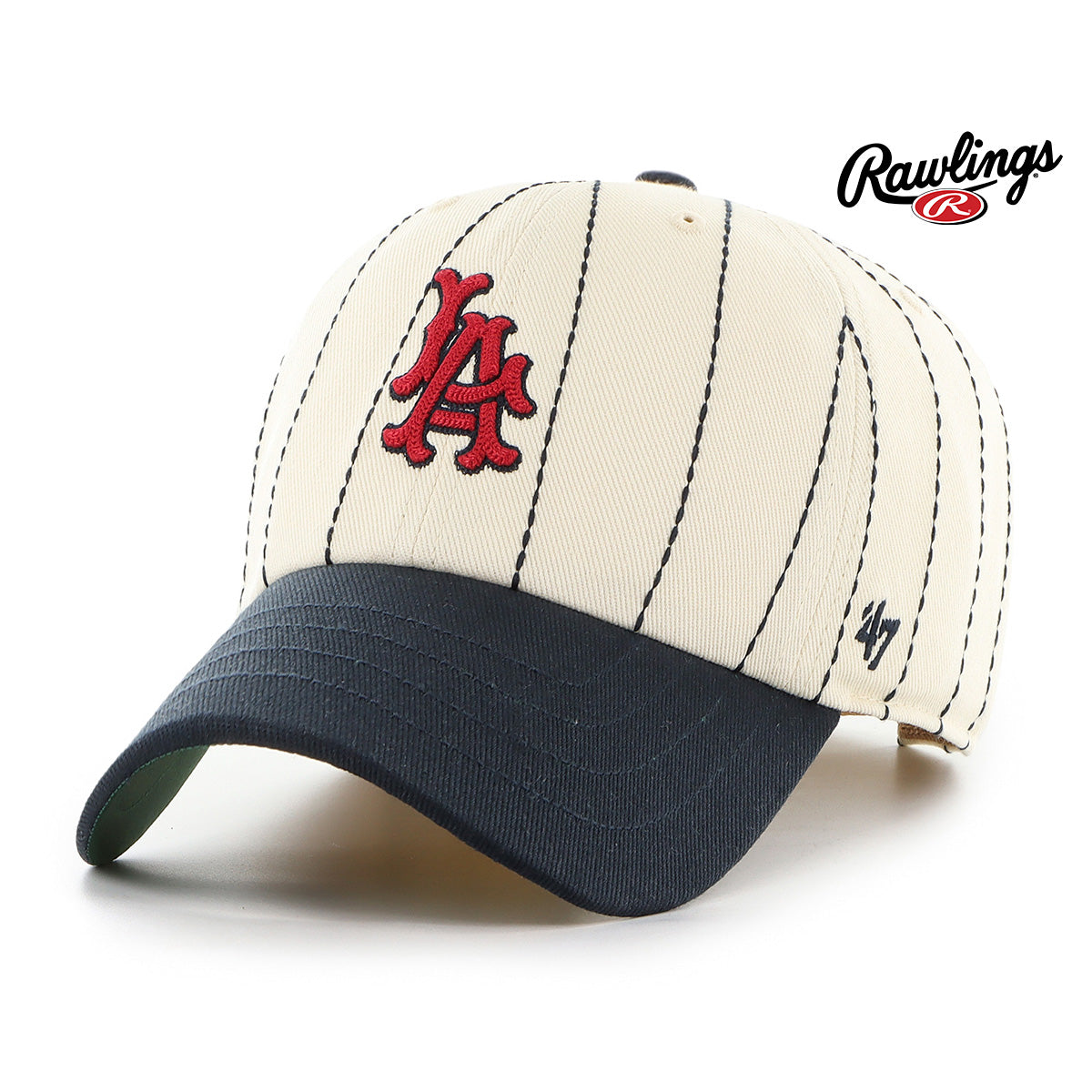 Los Angeles Angels MLB Rawlings Pinstripe X '47 Clean Up
