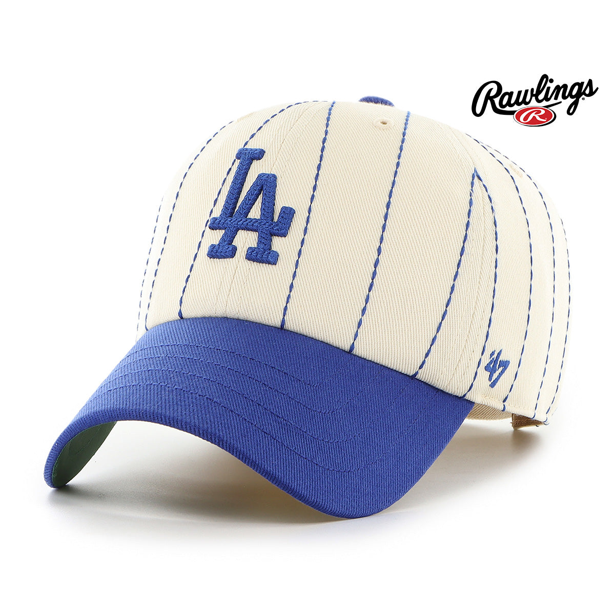 Los Angeles Dodgers MLB Rawlings Pinstripe X '47 Clean Up
