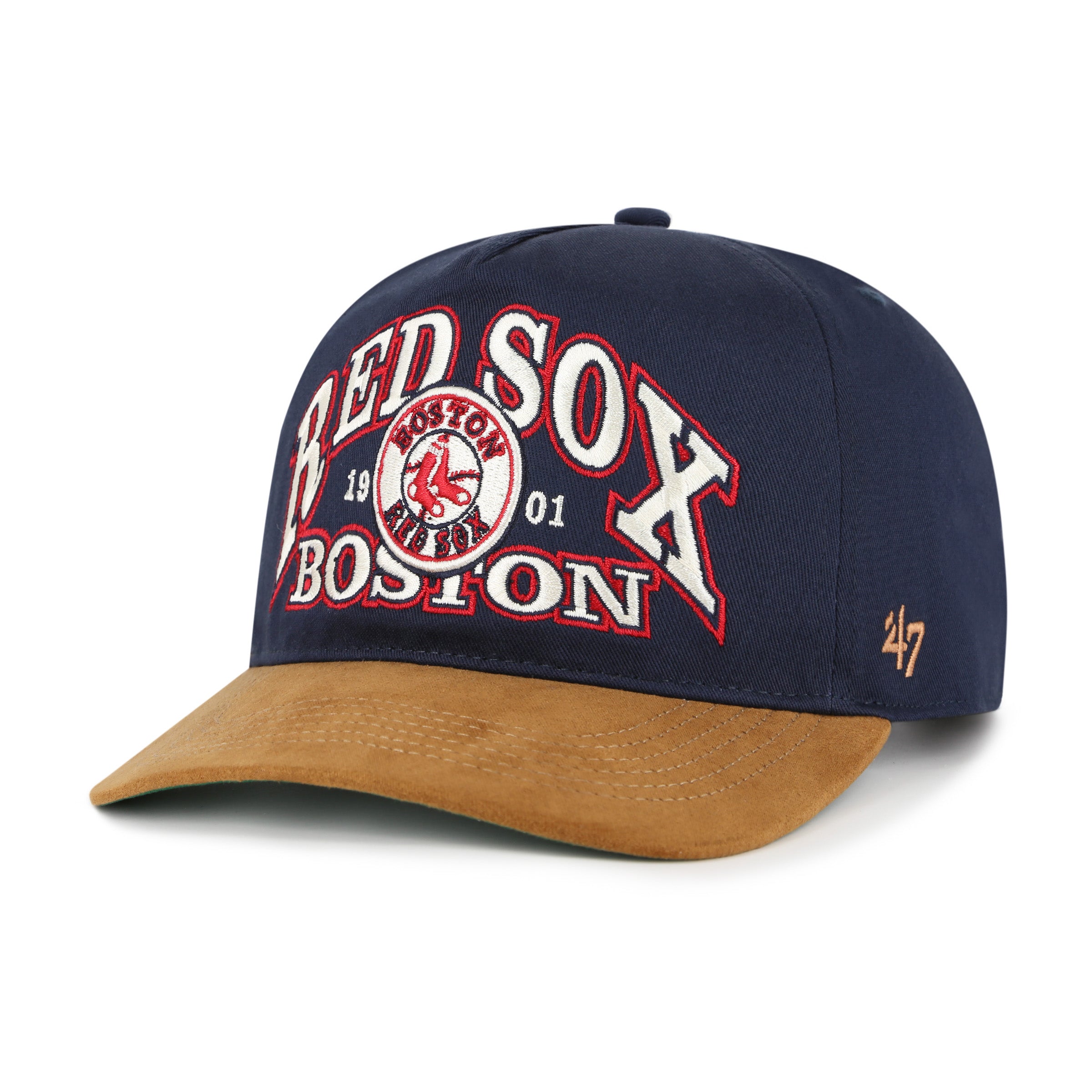 Boston Red Sox MLB Cooperstown Suede Visor '47 Hitch