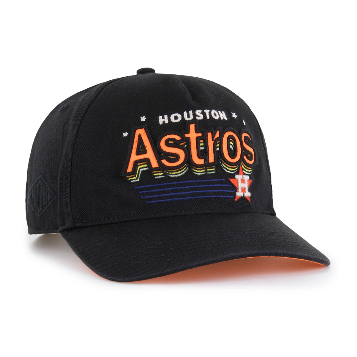 Gorra '47 Hitch Relaxed Fit Houston Astros MLB Charlton color Negro 00, bordado frontal con logo y nombre del equipo, ajuste Snapback