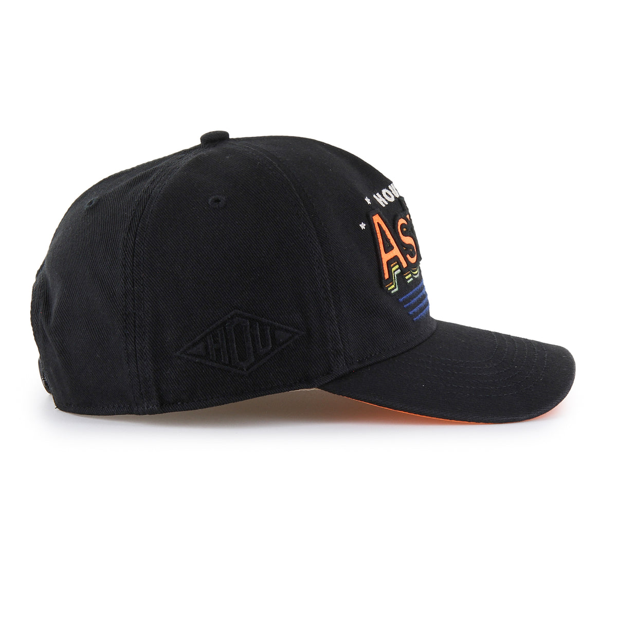 Gorra '47 Hitch Relaxed Fit Houston Astros MLB Charlton color Negro 00, bordado frontal con logo y nombre del equipo, ajuste Snapback